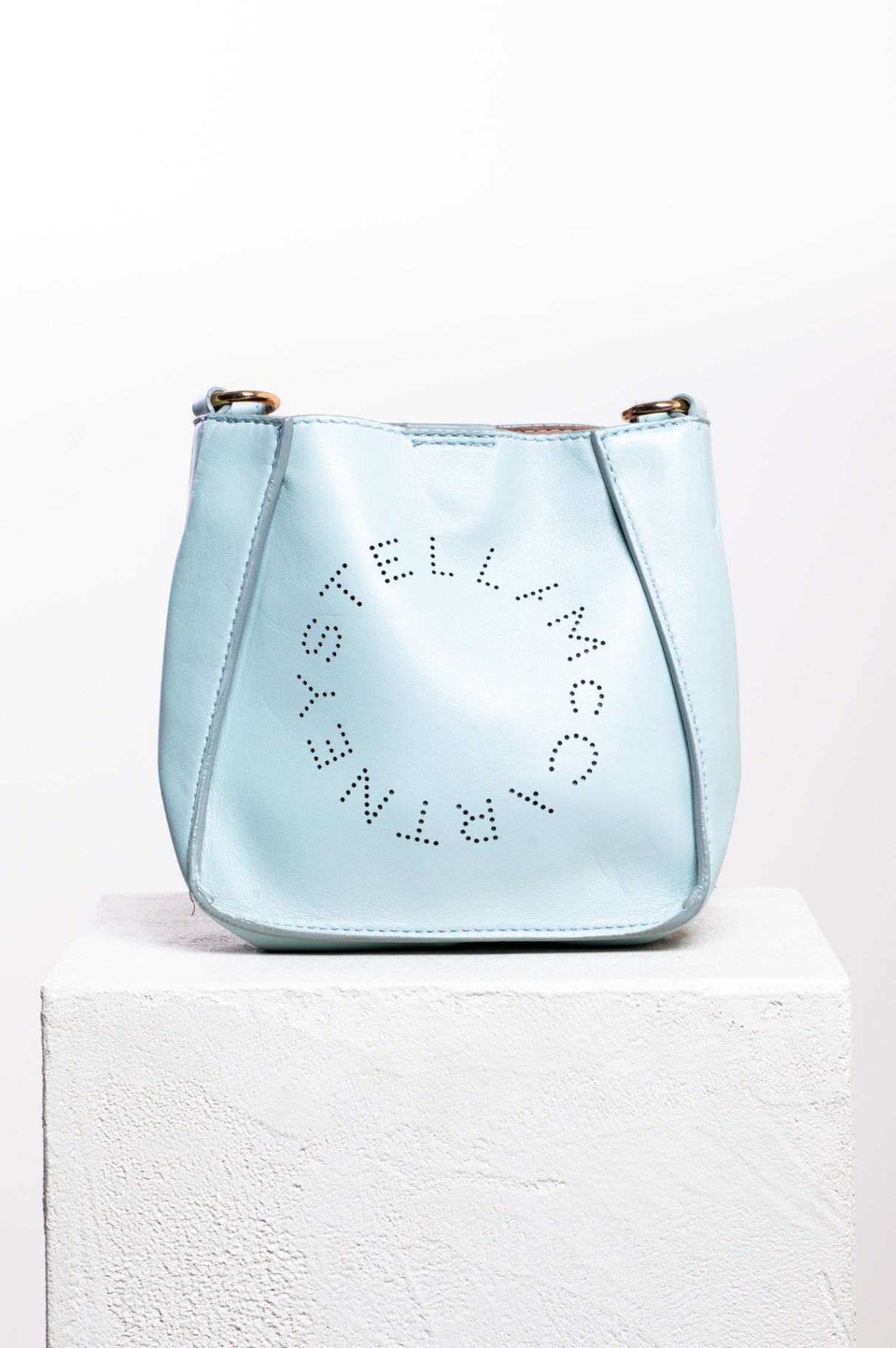 Light Blue Logo Crossbody Bag