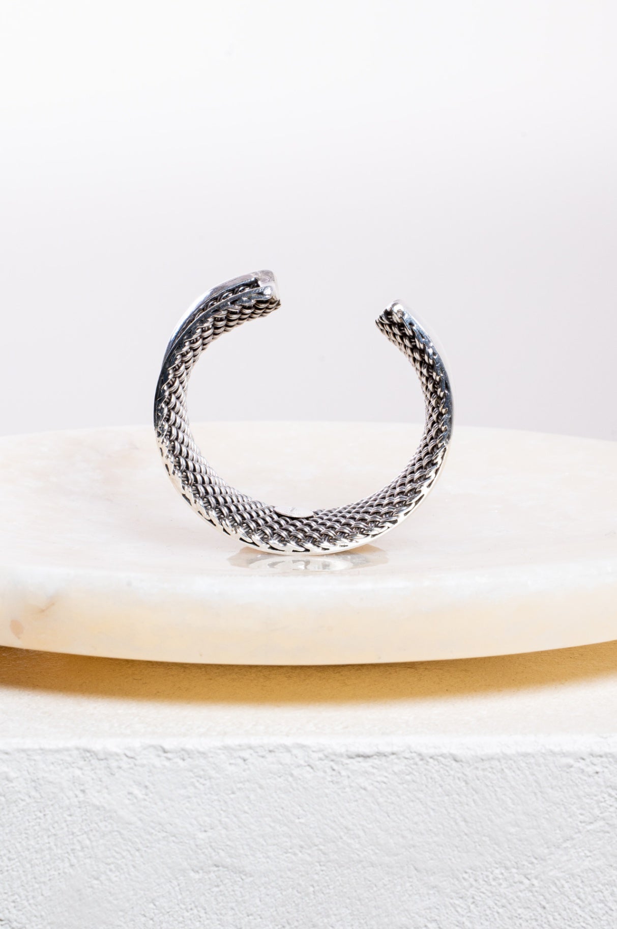 Silver Weave Cuff