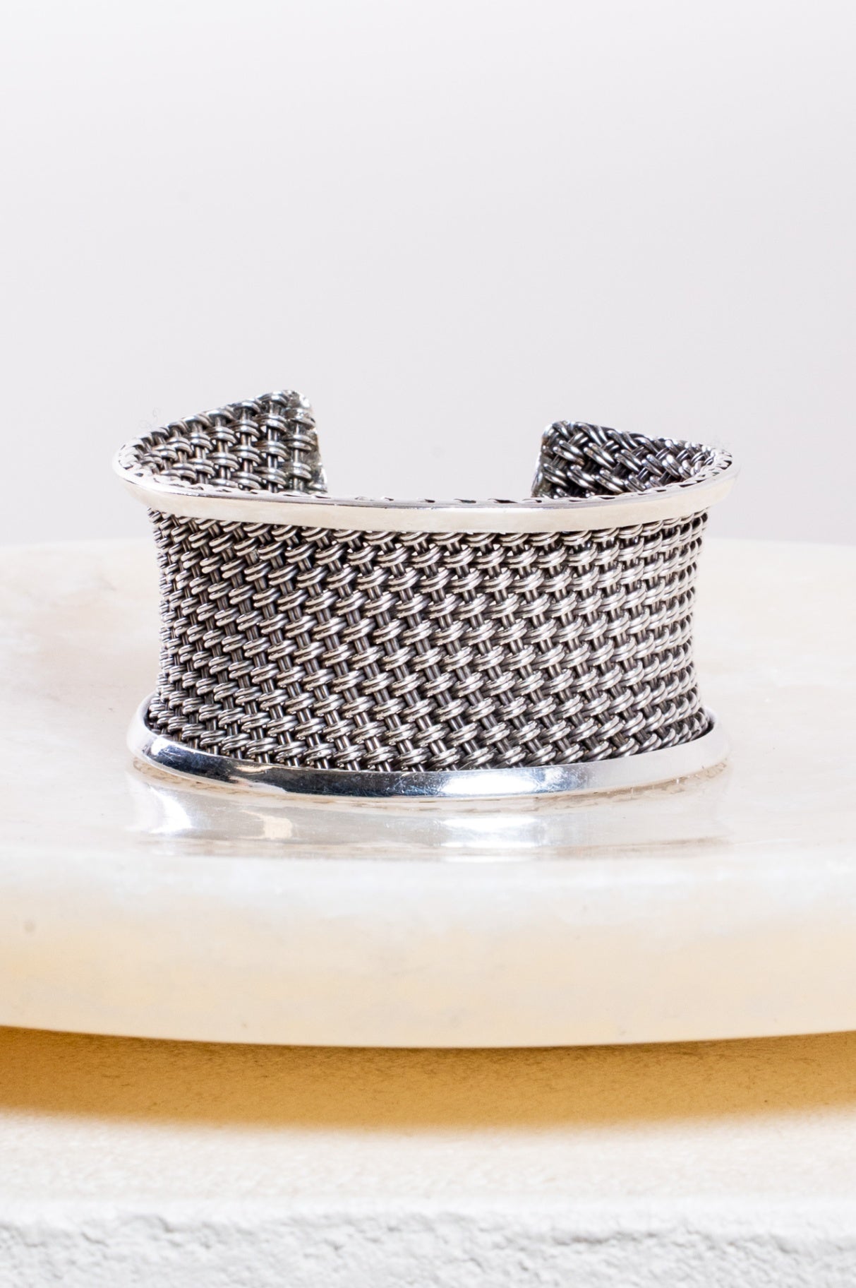 Silver Weave Cuff