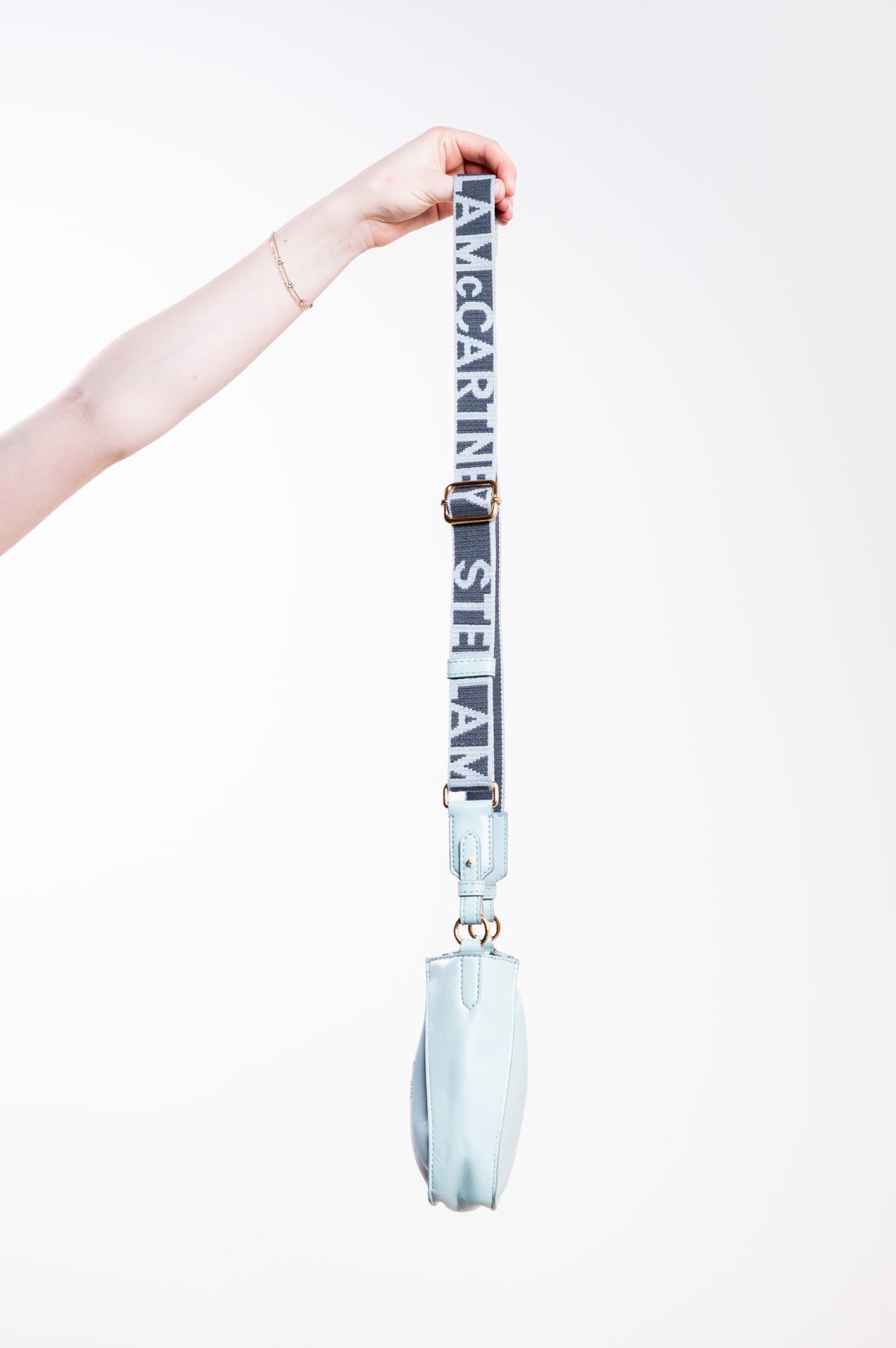 Light Blue Logo Crossbody Bag