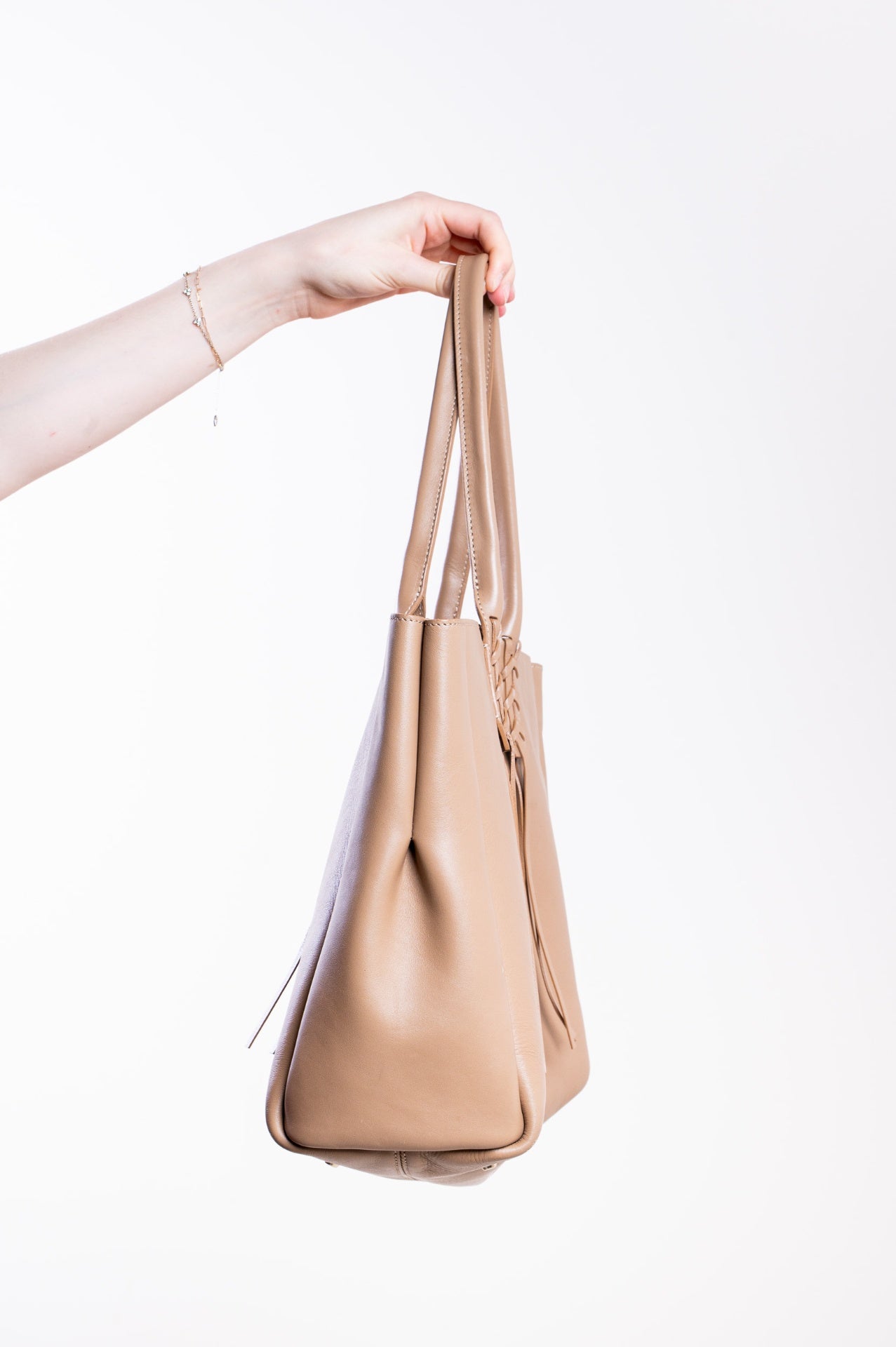Camel Nela Fringe Shopping Tote
