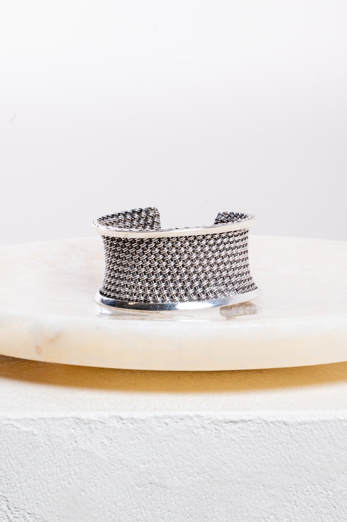 Silver Weave Cuff