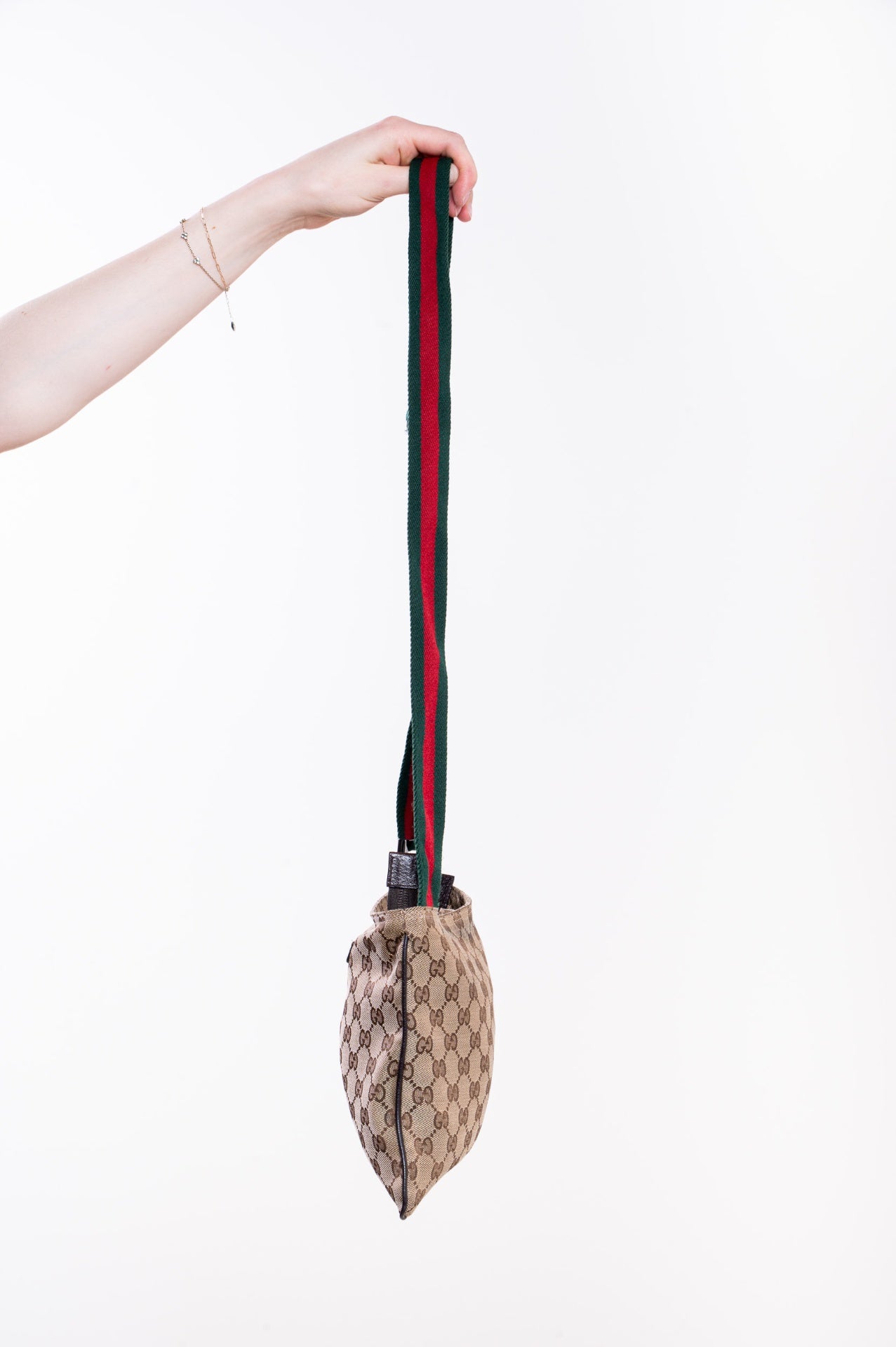Monogram Canvas Small Flat Messenger Bag