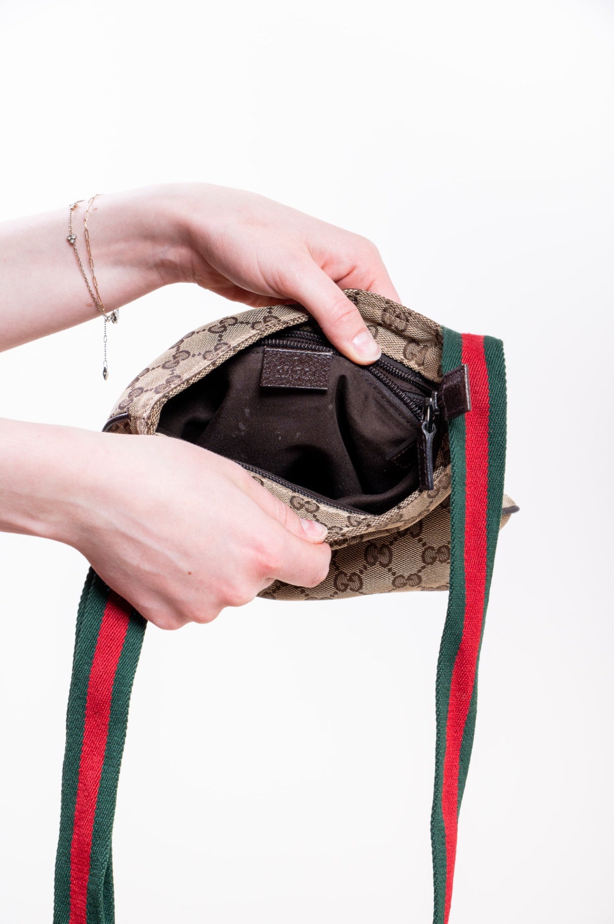 Monogram Canvas Small Flat Messenger Bag