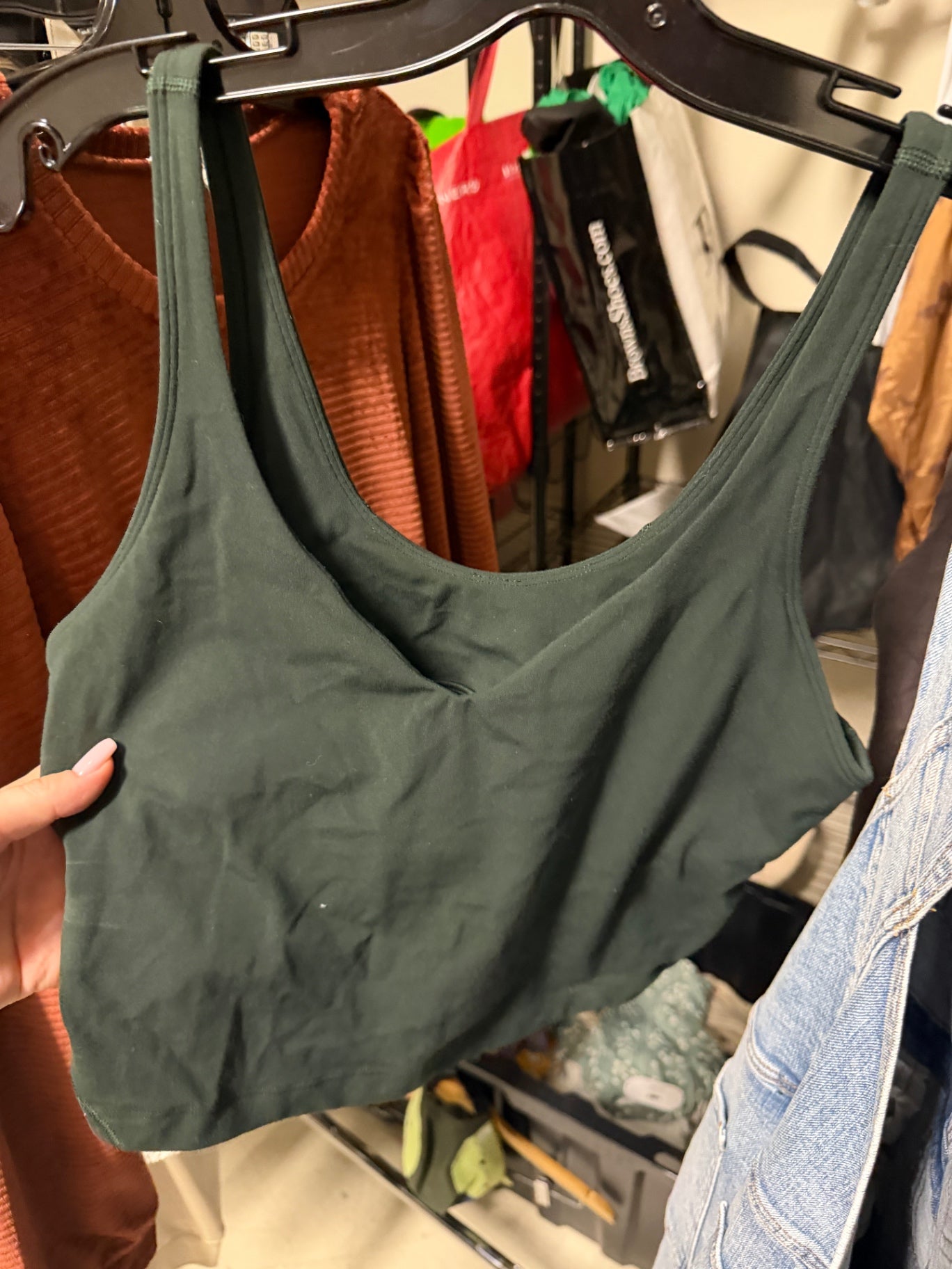 Dark Green Sport Bra