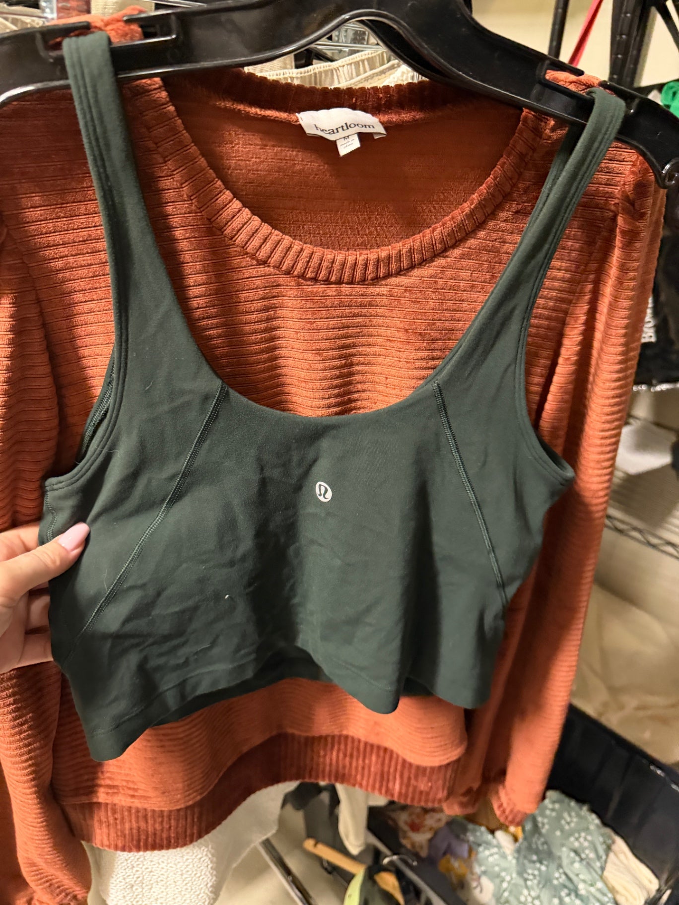 Dark Green Sport Bra