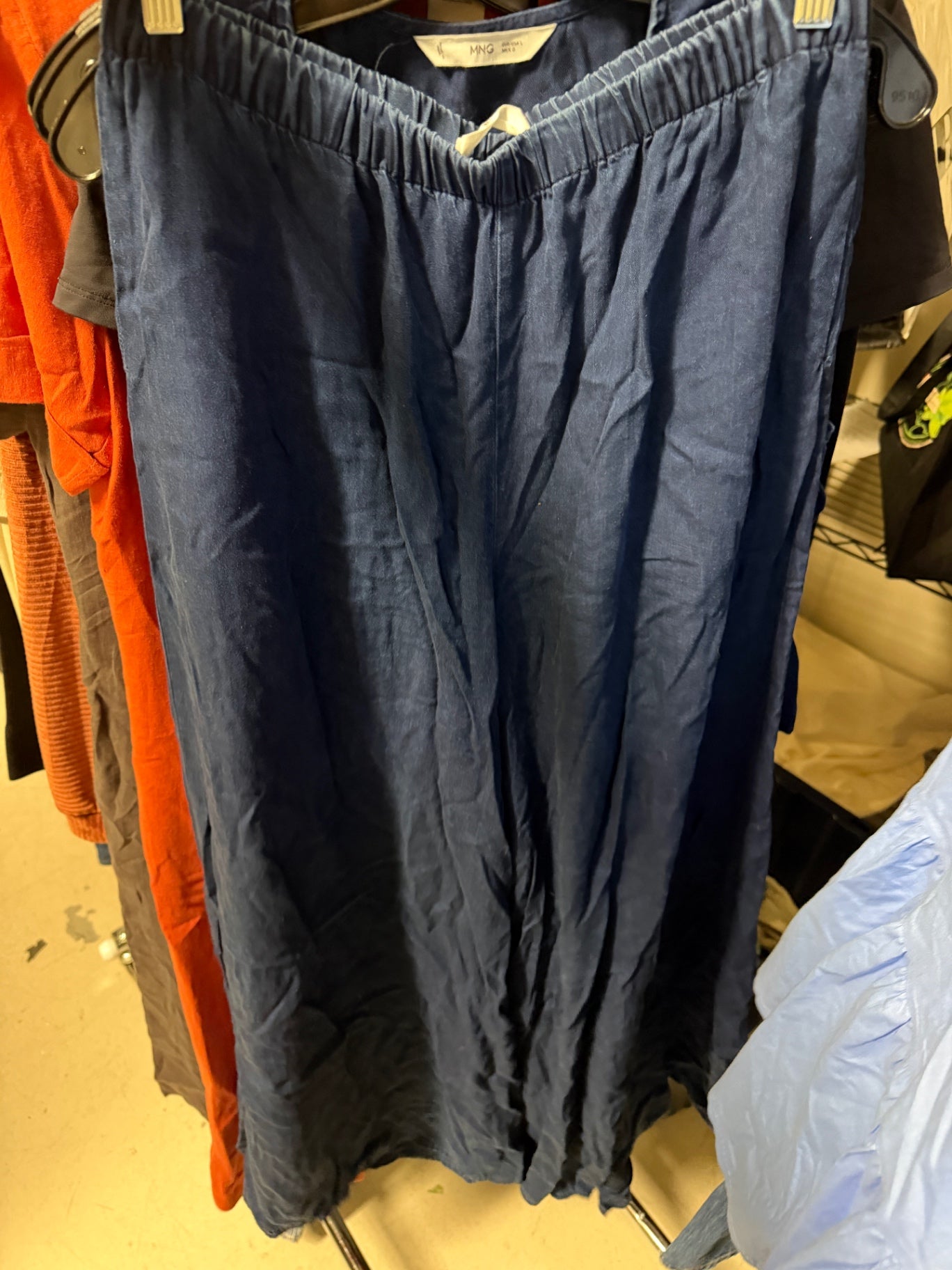 Dark Blue Wide Leg Pants