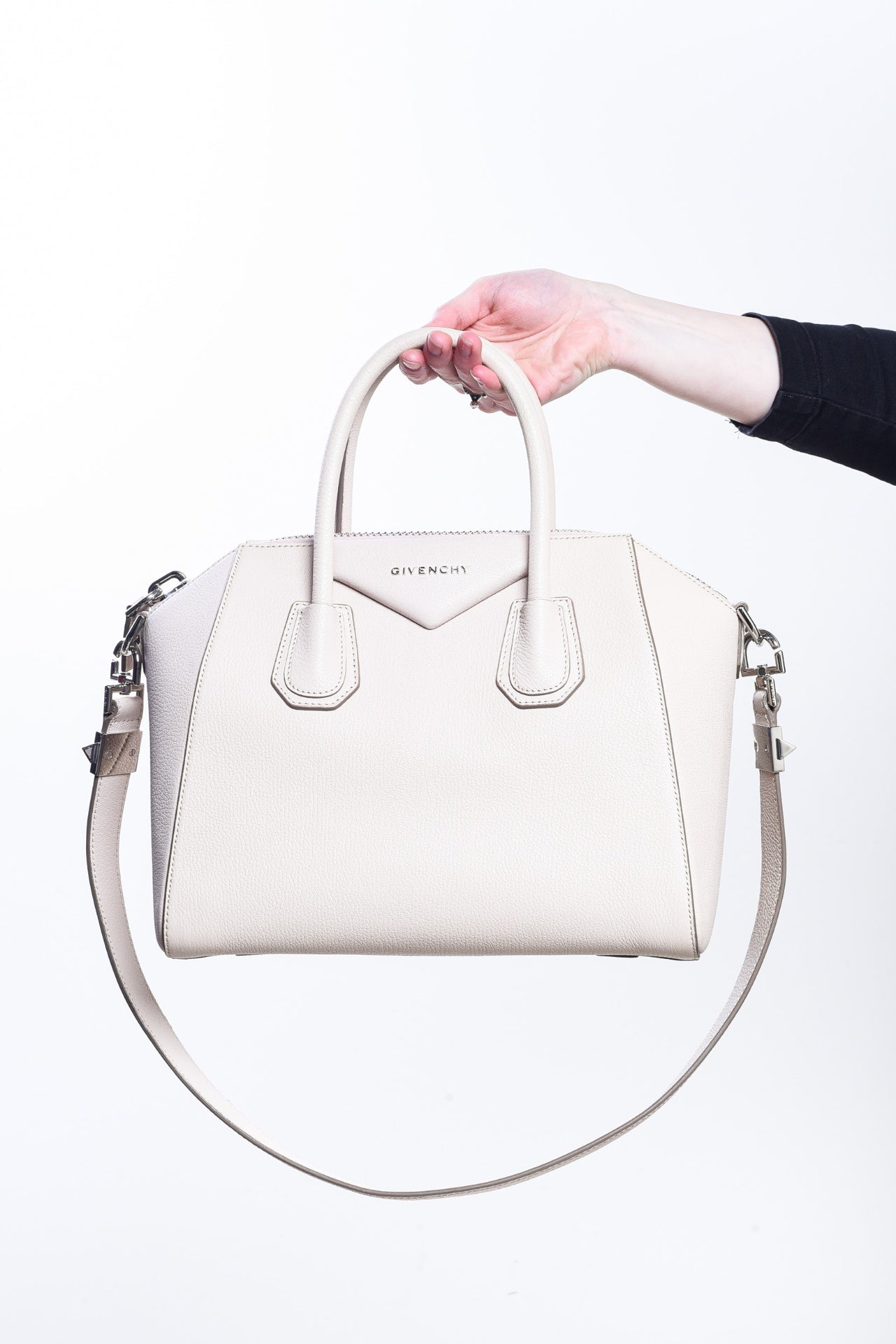 Antigona Small Nude Pink Goat Leather Tote Bag
