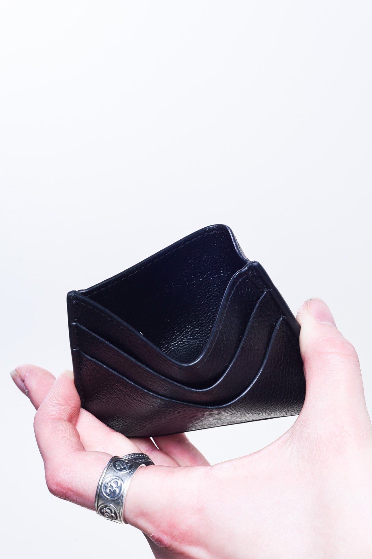 Black w/ White Logo Credit Card Holder