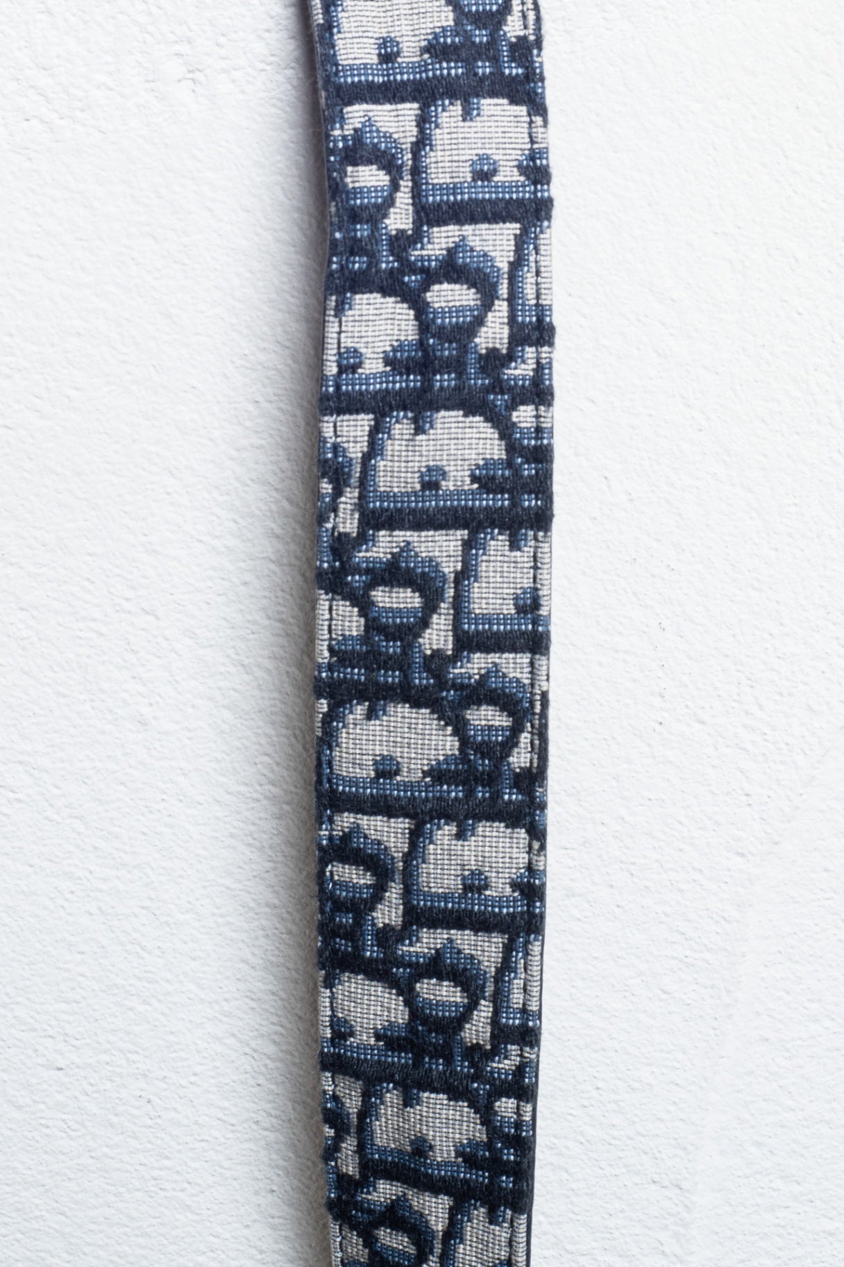 Navy Oblique CD Gold Belt