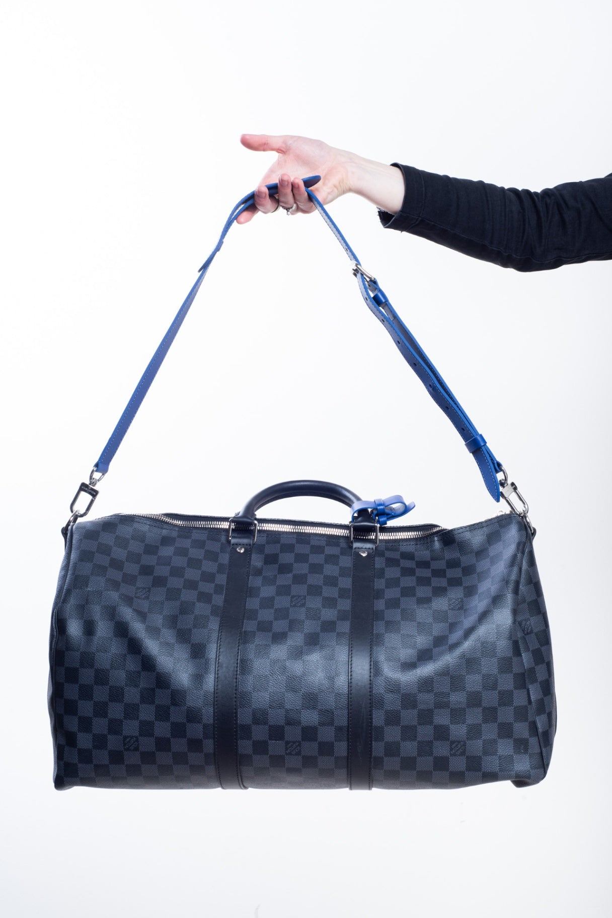 Keepall 50 Bandouliere with Cobalt Blue Detail