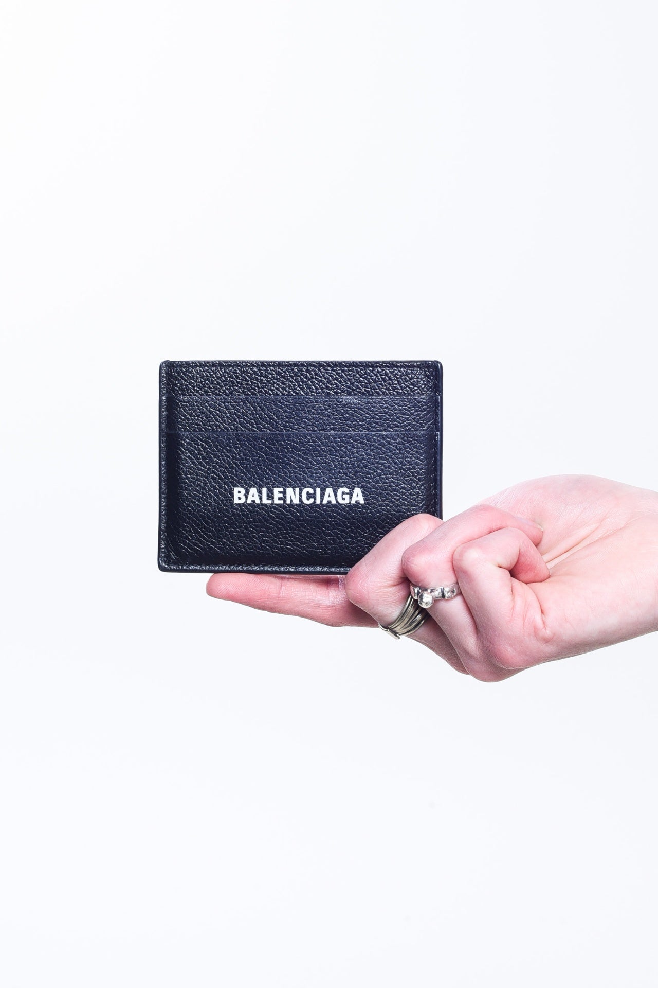 Black w/ White Logo Credit Card Holder