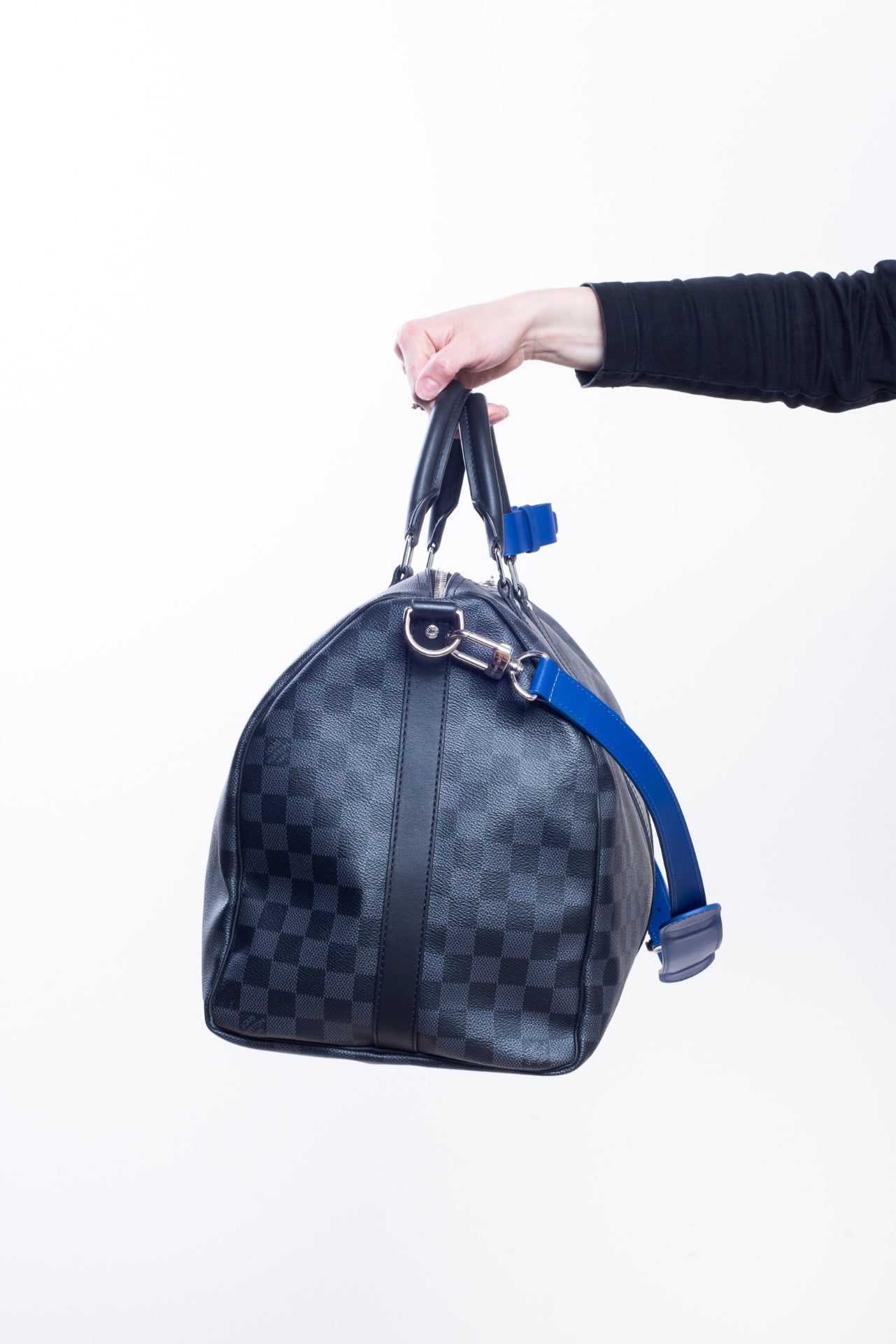 Keepall 50 Bandouliere with Cobalt Blue Detail