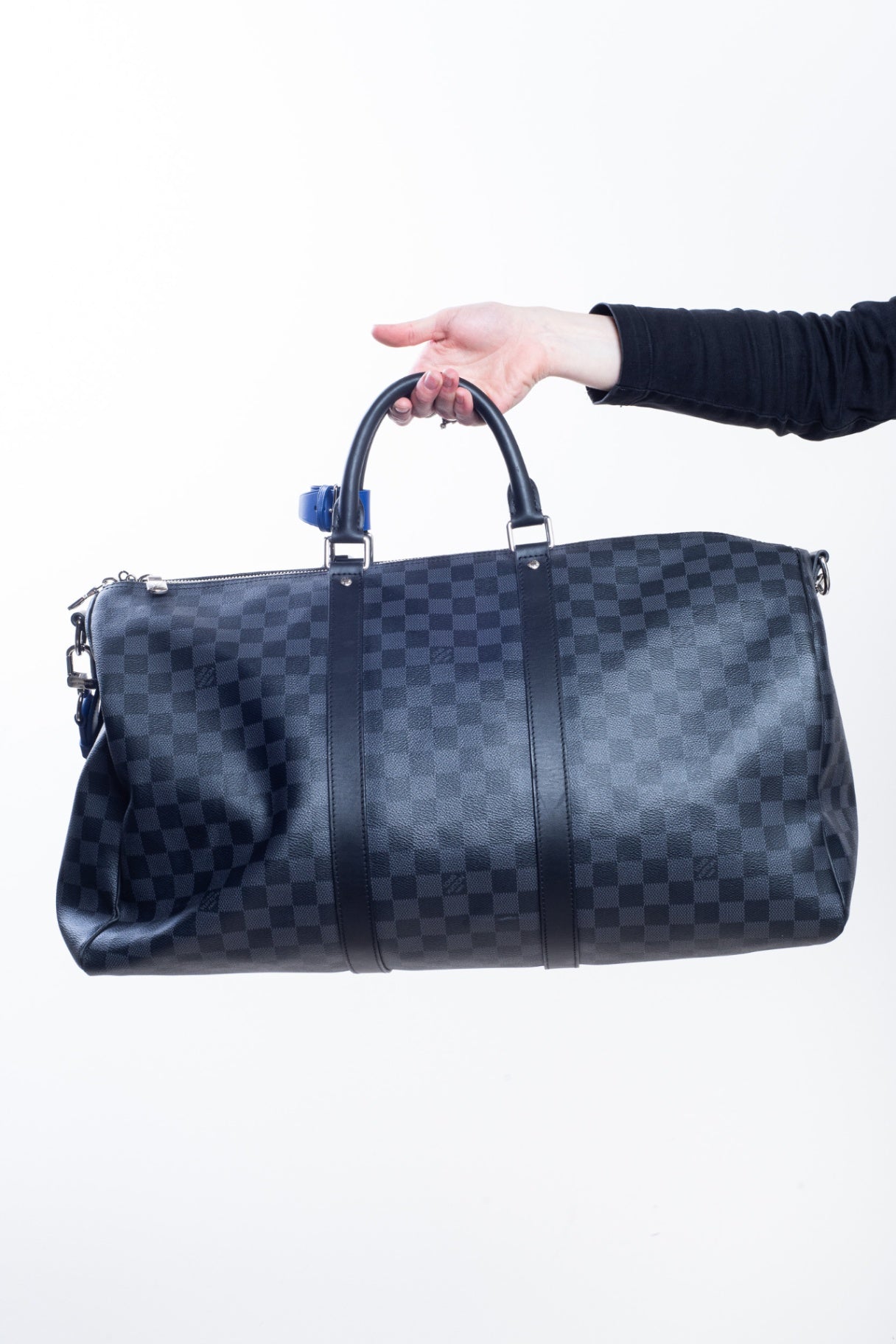 Keepall 50 Bandouliere with Cobalt Blue Detail
