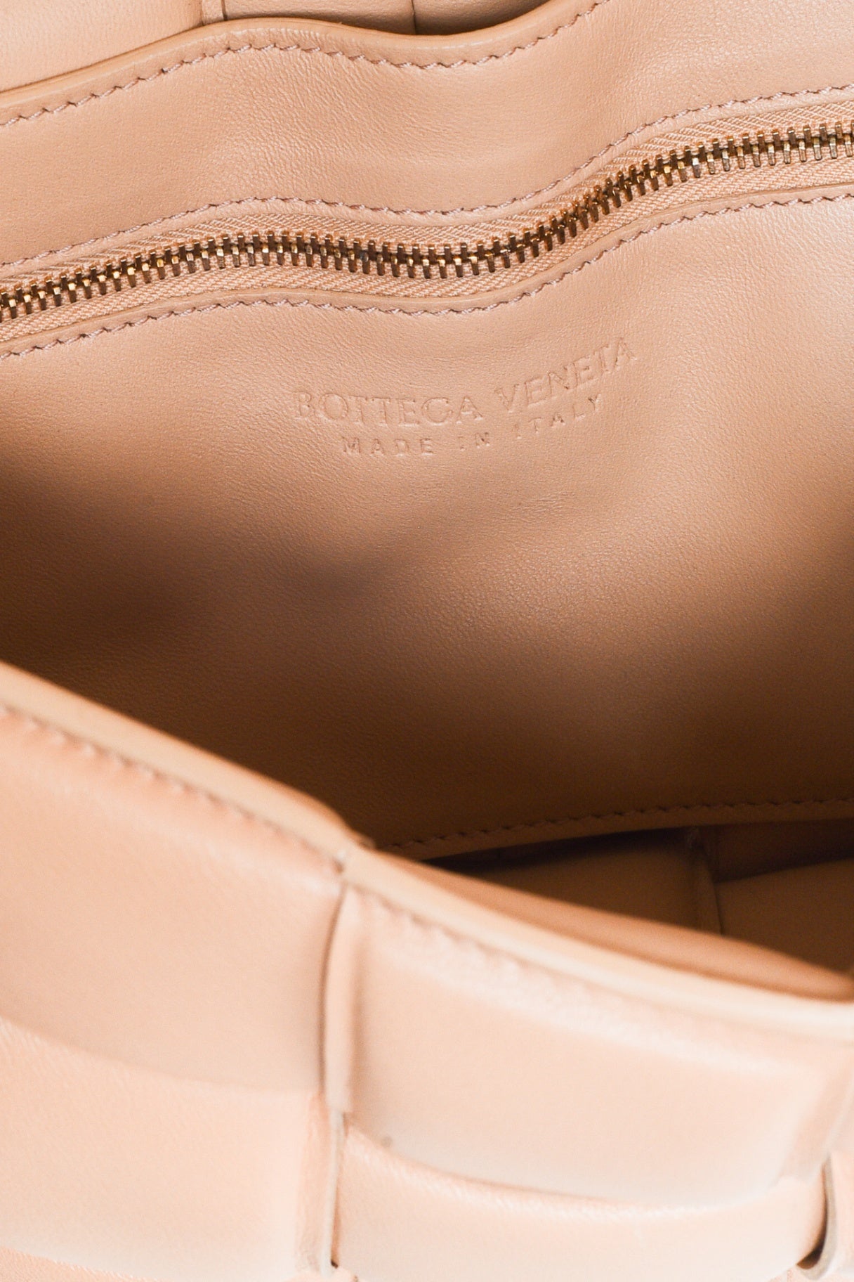 Camel Leather Cassette Bag