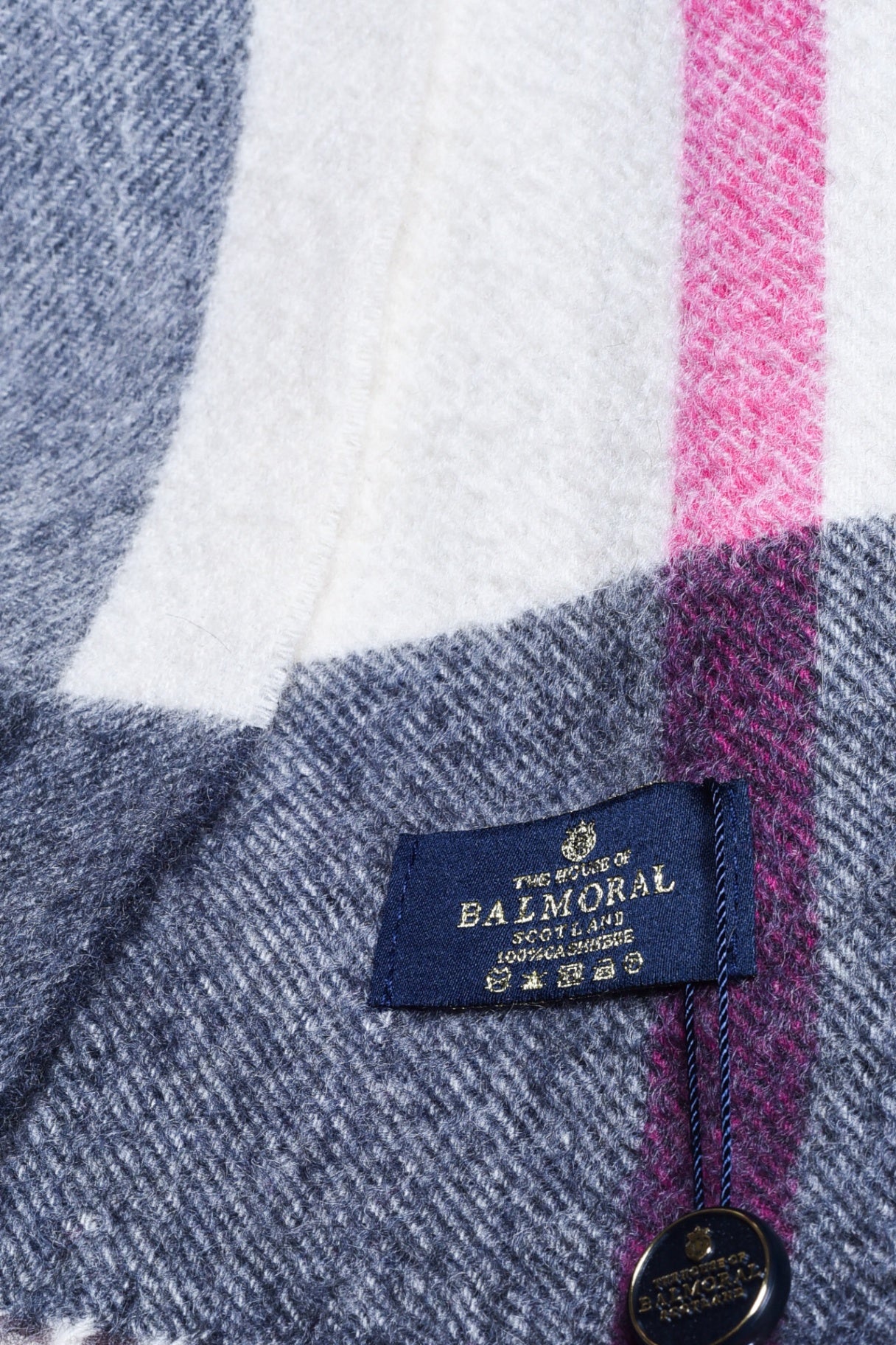 Flisk Pink Cashmere Scarf
