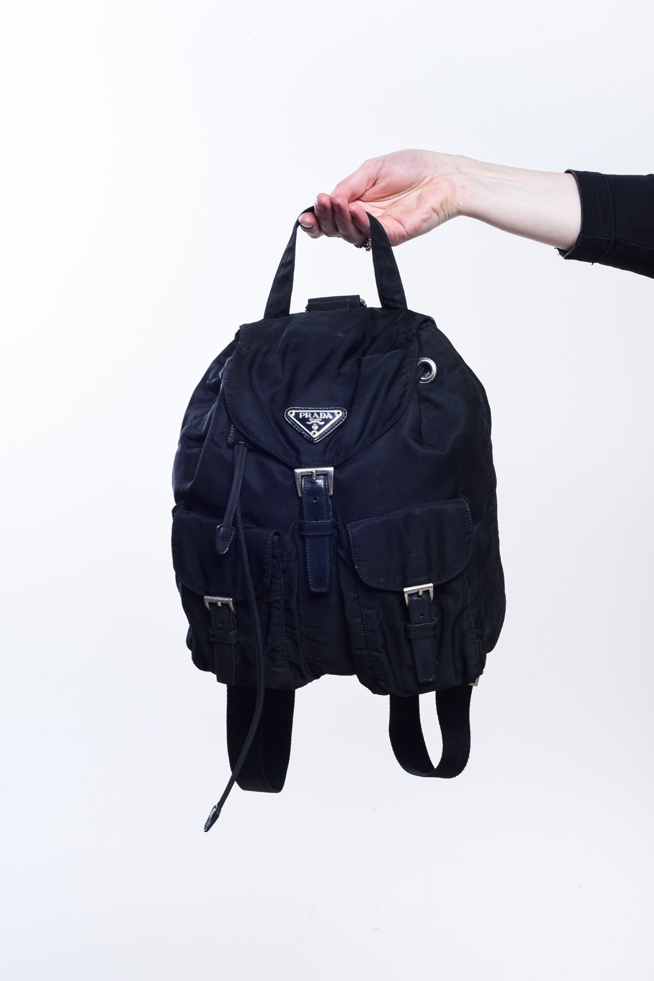 Black Nylon Backpack