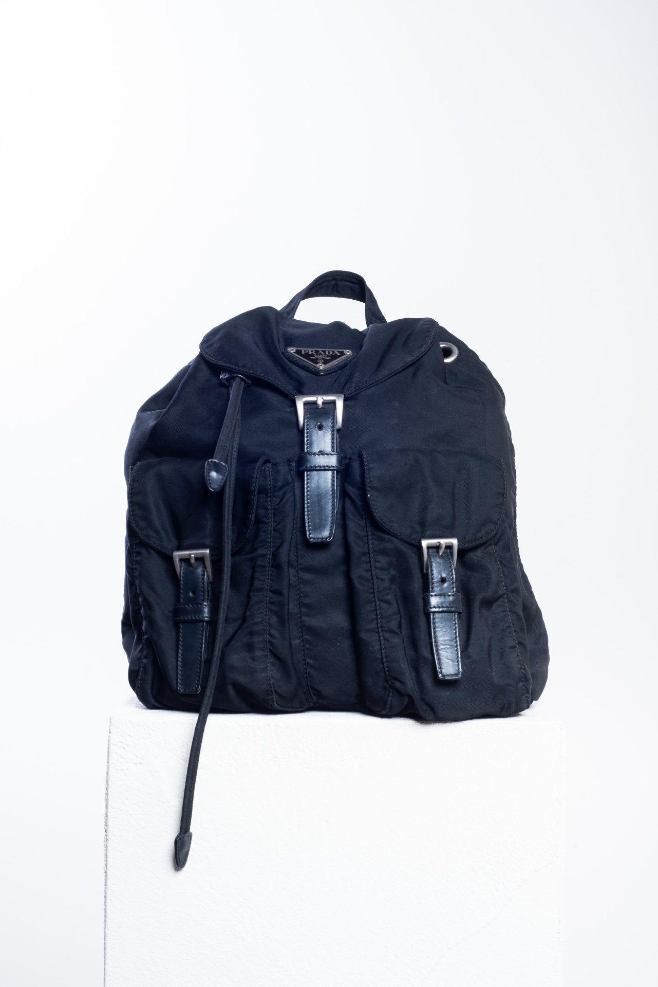 Black Nylon Backpack