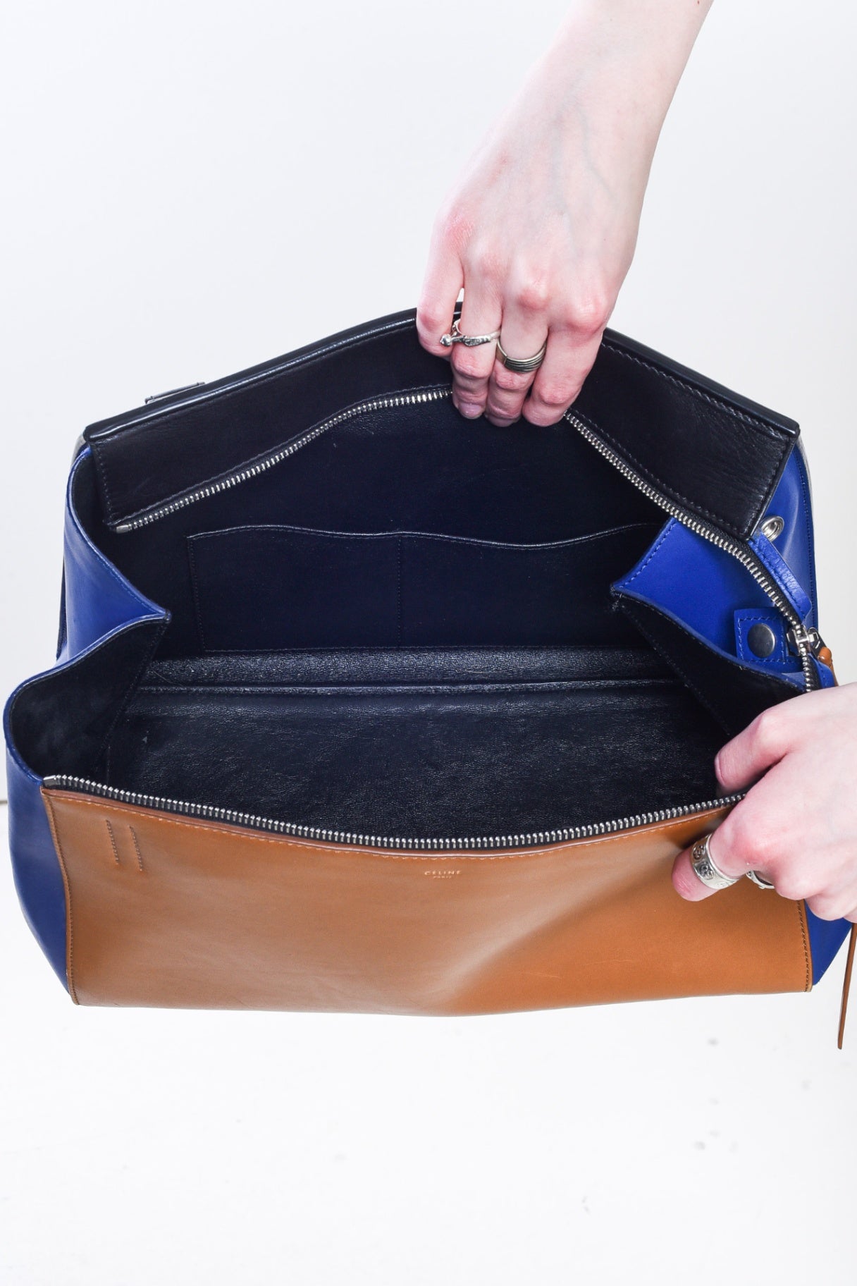Tri-Colour Medium Edge Bag
