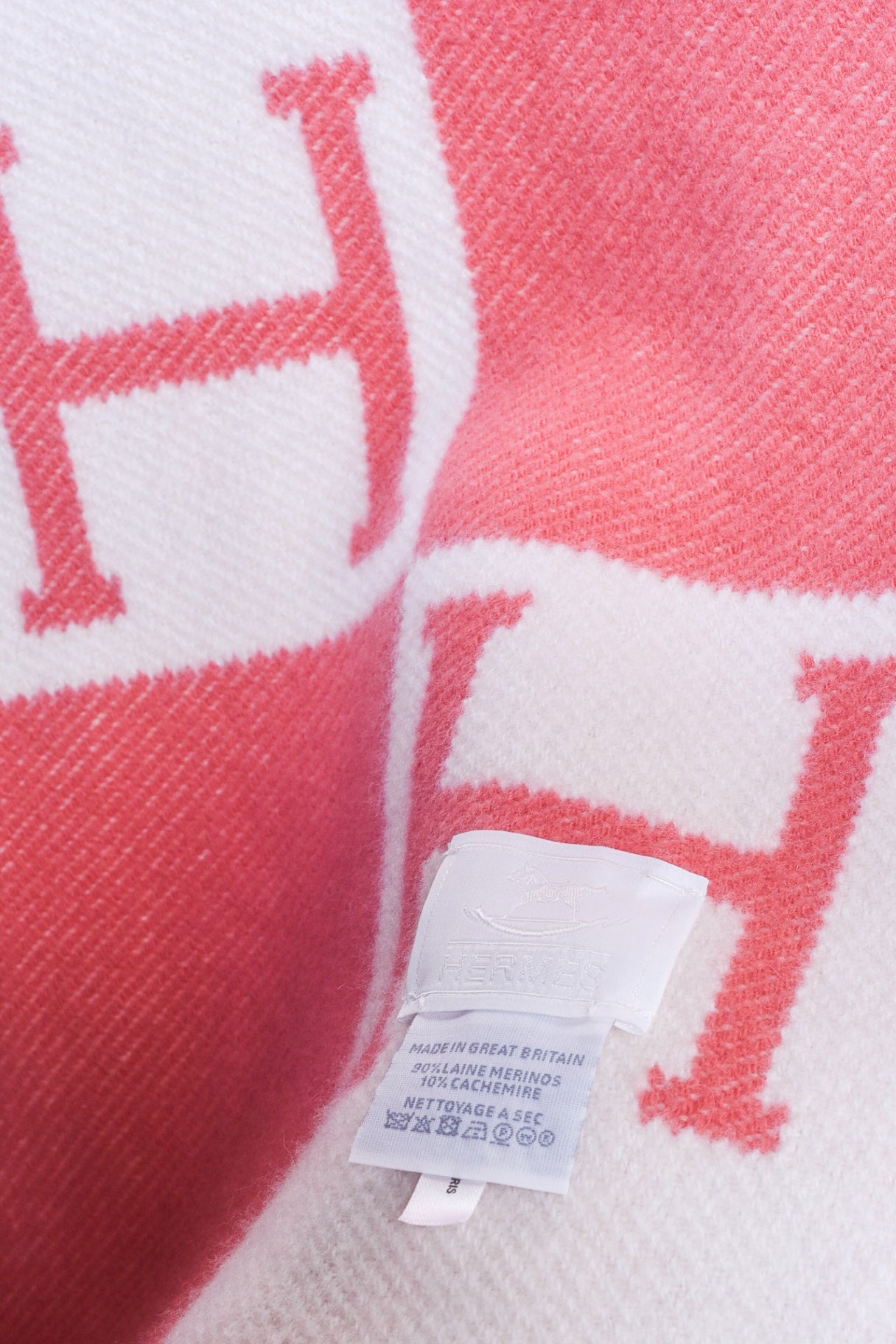 Pink and Cream Avalon Baby Blanket