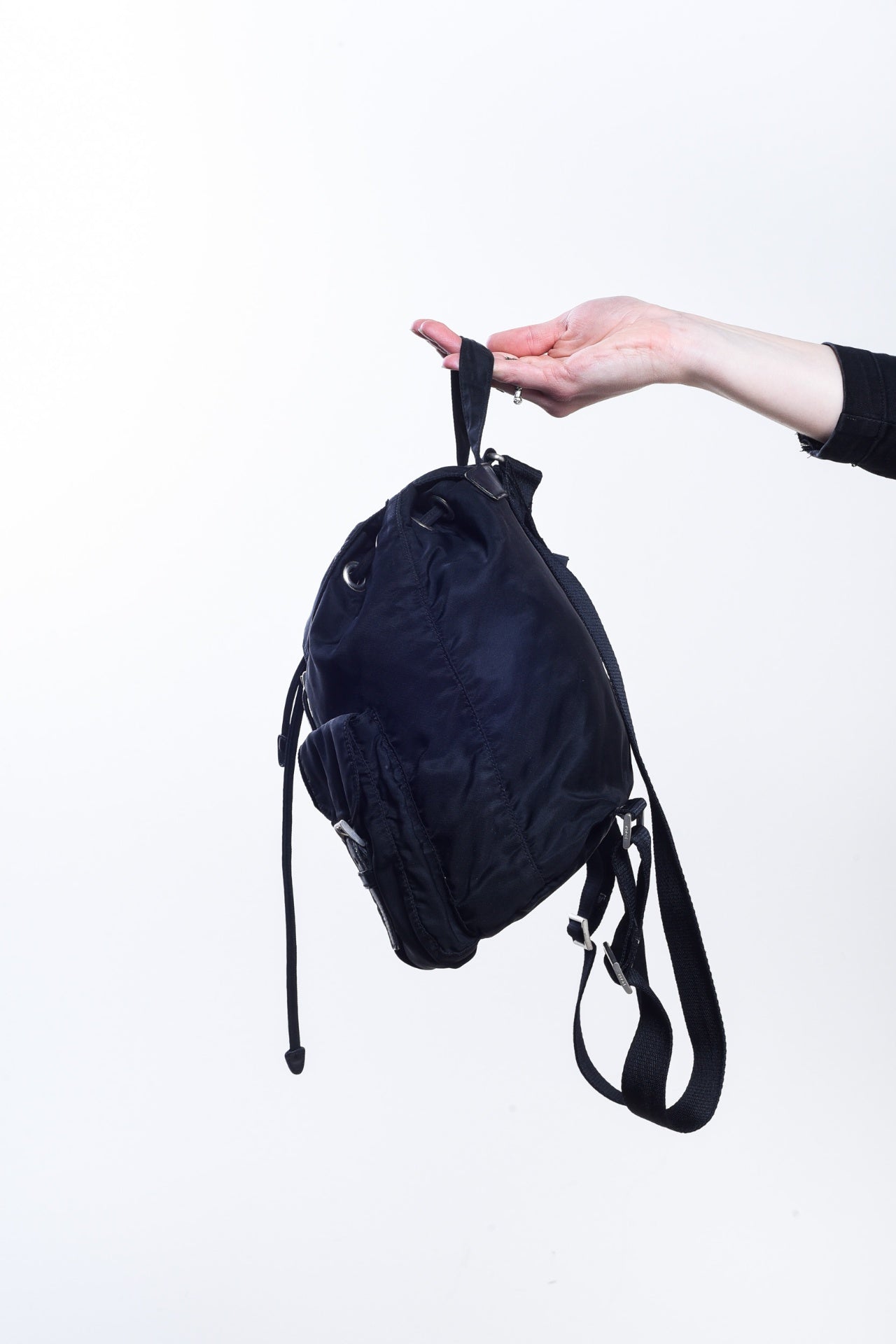 Black Nylon Backpack