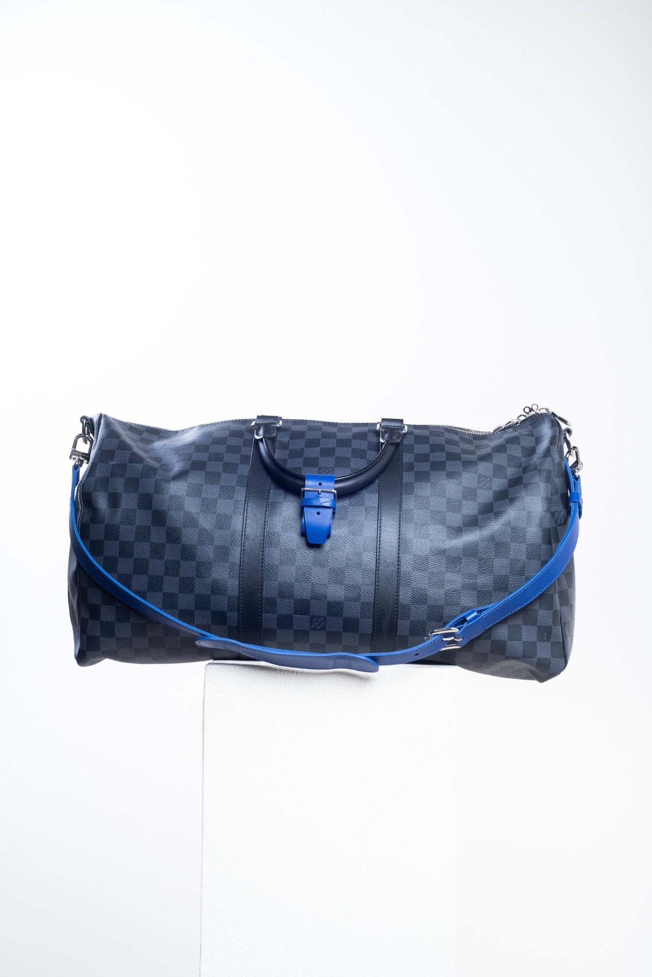 Keepall 50 Bandouliere with Cobalt Blue Detail
