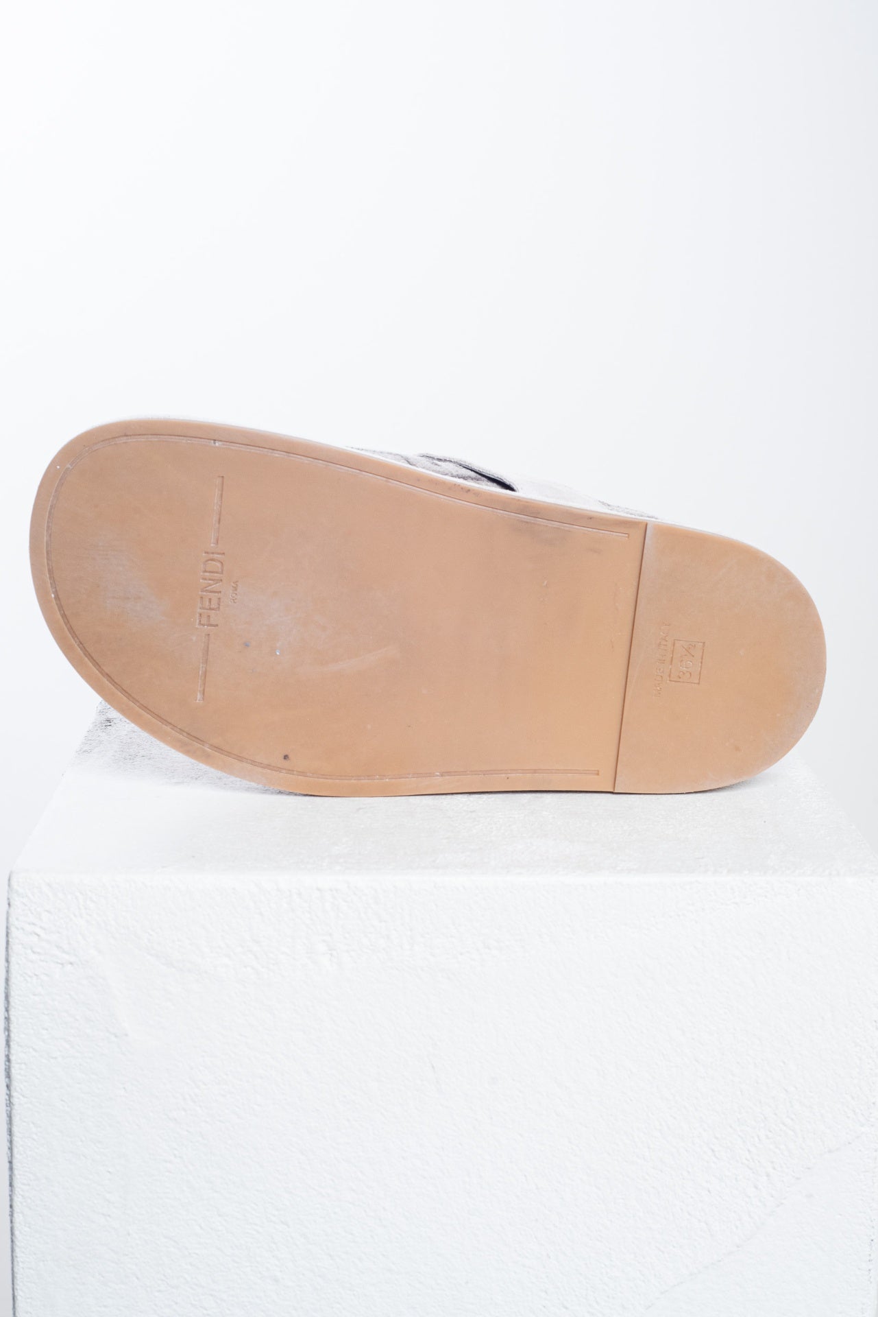Taupe Velvet FF Feel Mules
