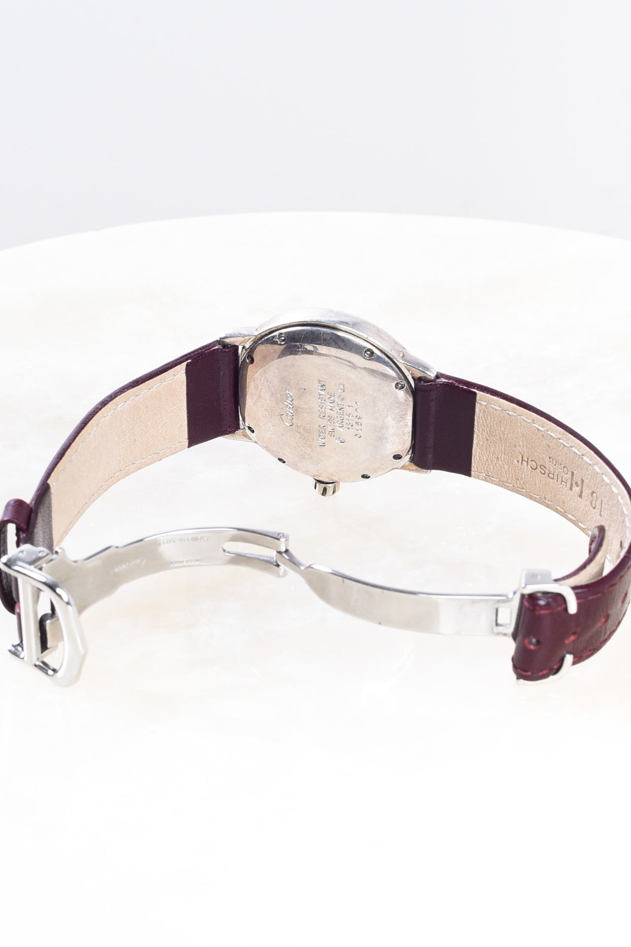 Vintage Burgundy Must de Cartier Ronde
