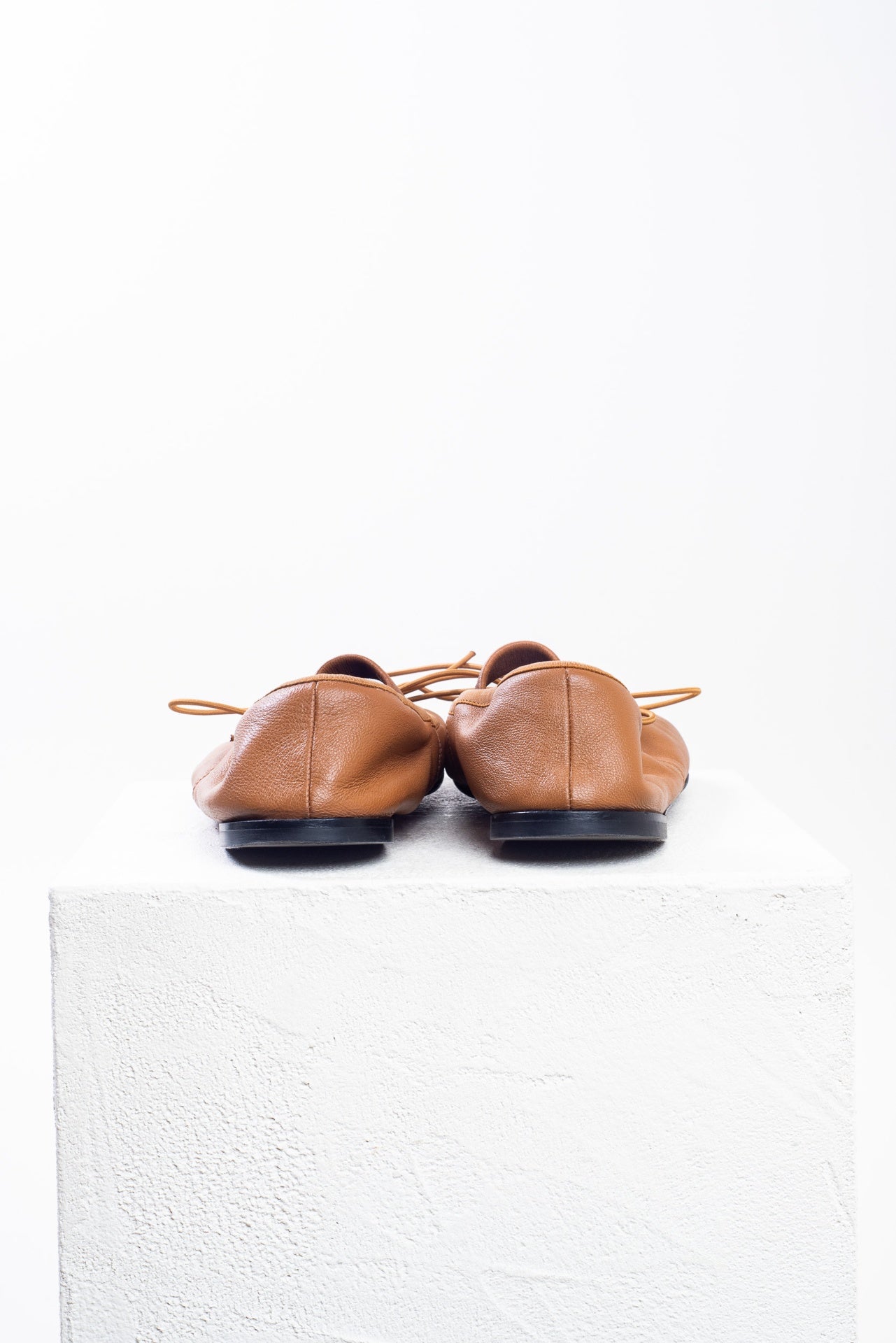 Tobacco Glove Leather Mary Jane Flats