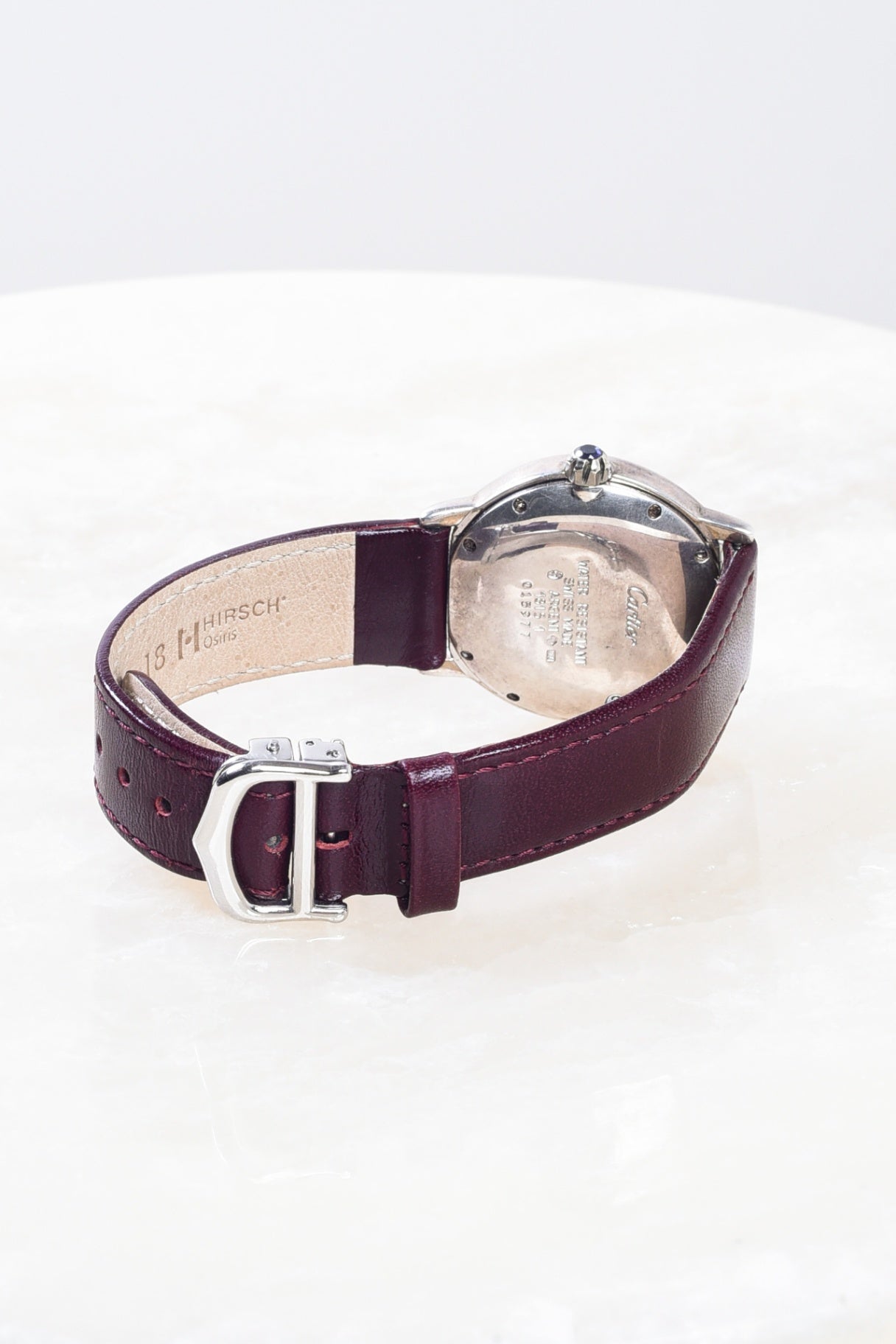 Vintage Burgundy Must de Cartier Ronde