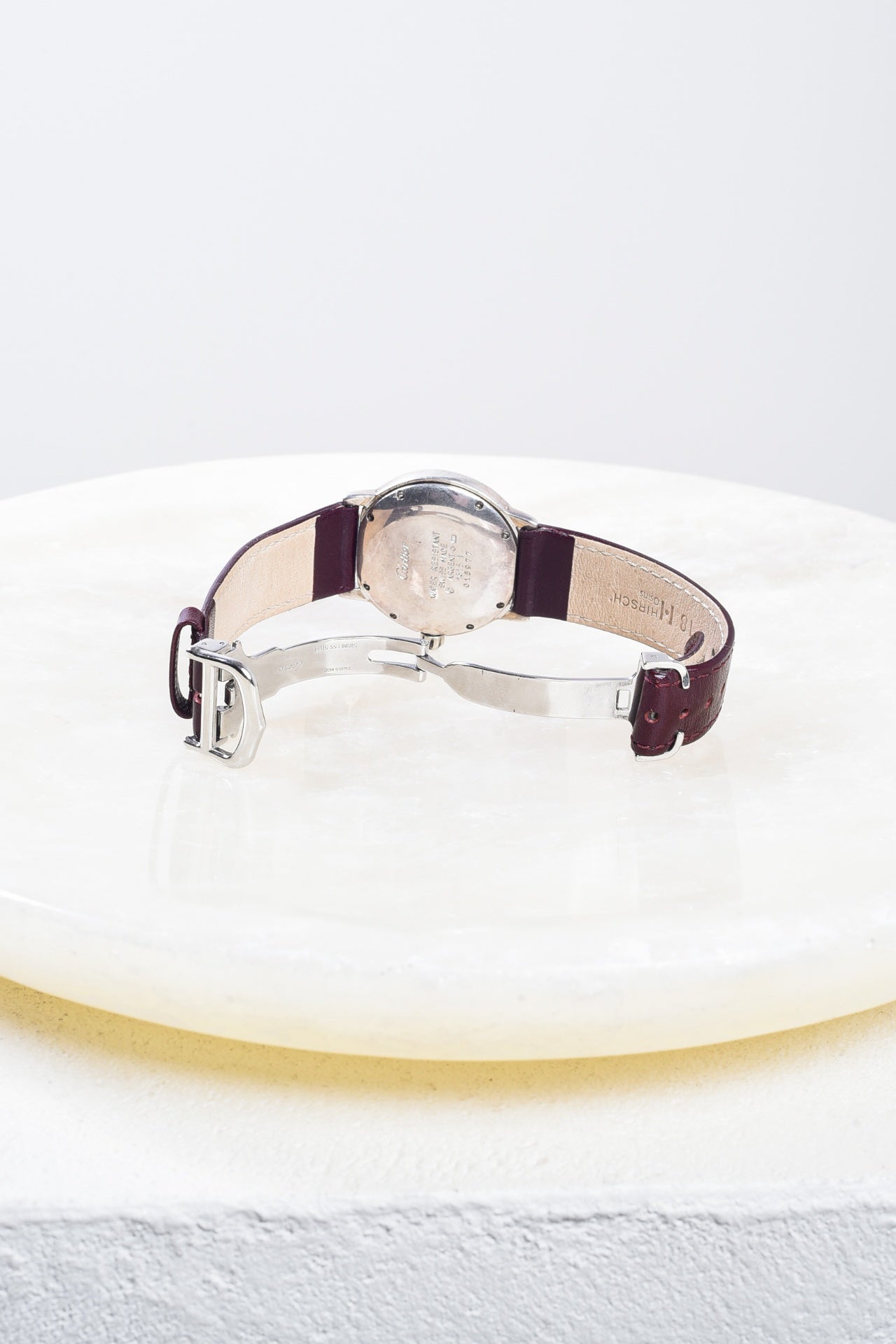 Vintage Burgundy Must de Cartier Ronde