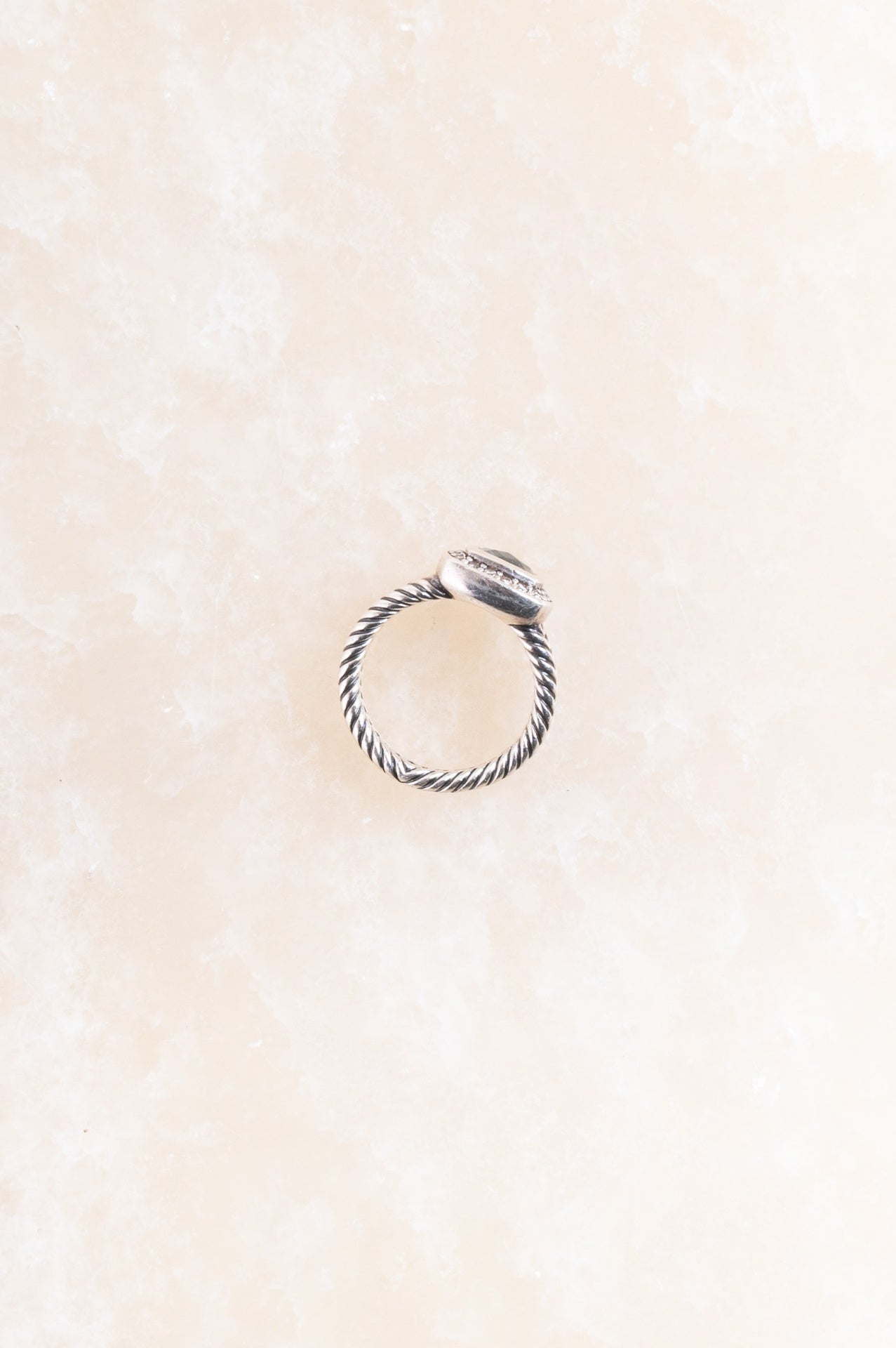 Blue Topaz Petite Albion Ring