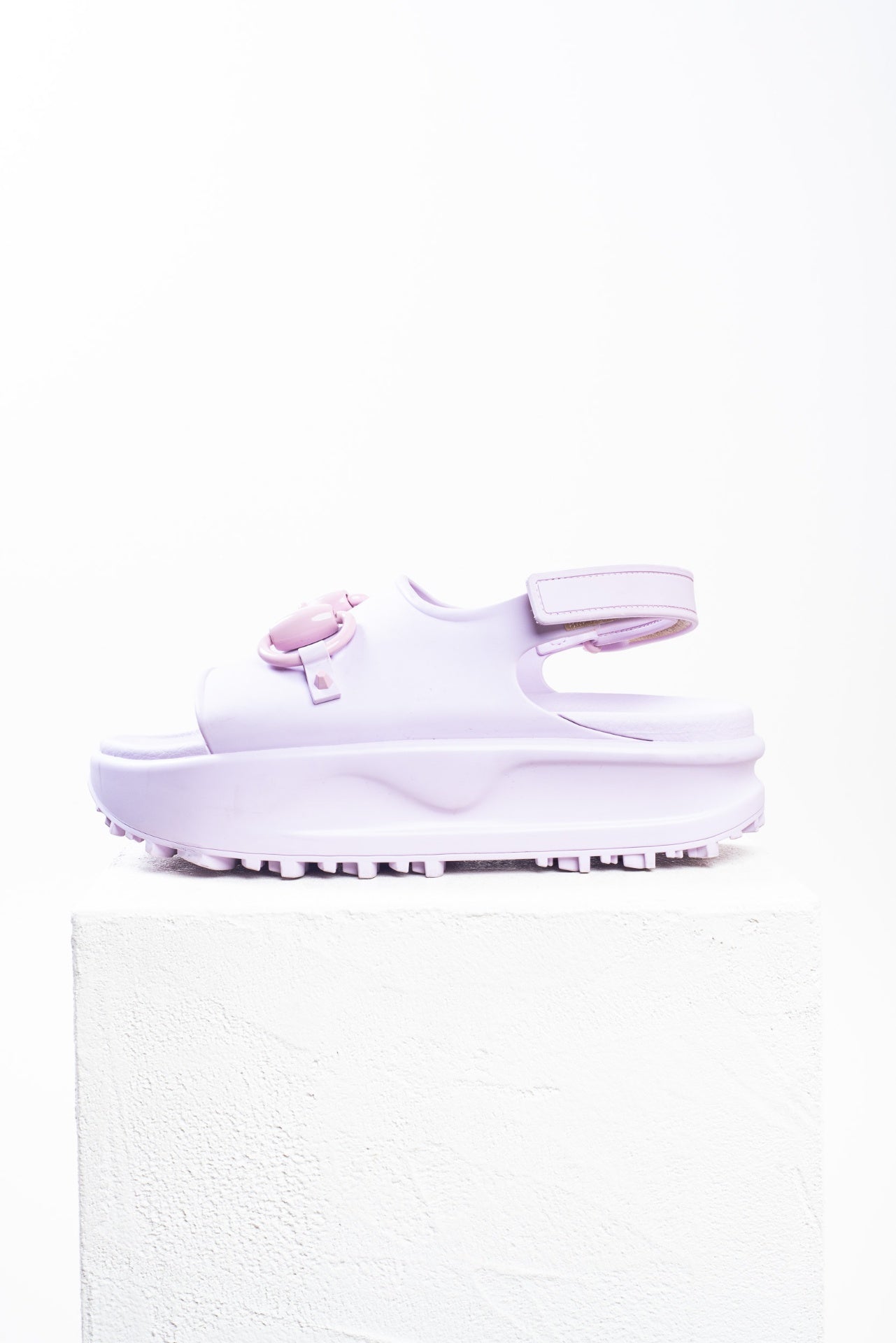 Lilac Horsebit Platform Sandals