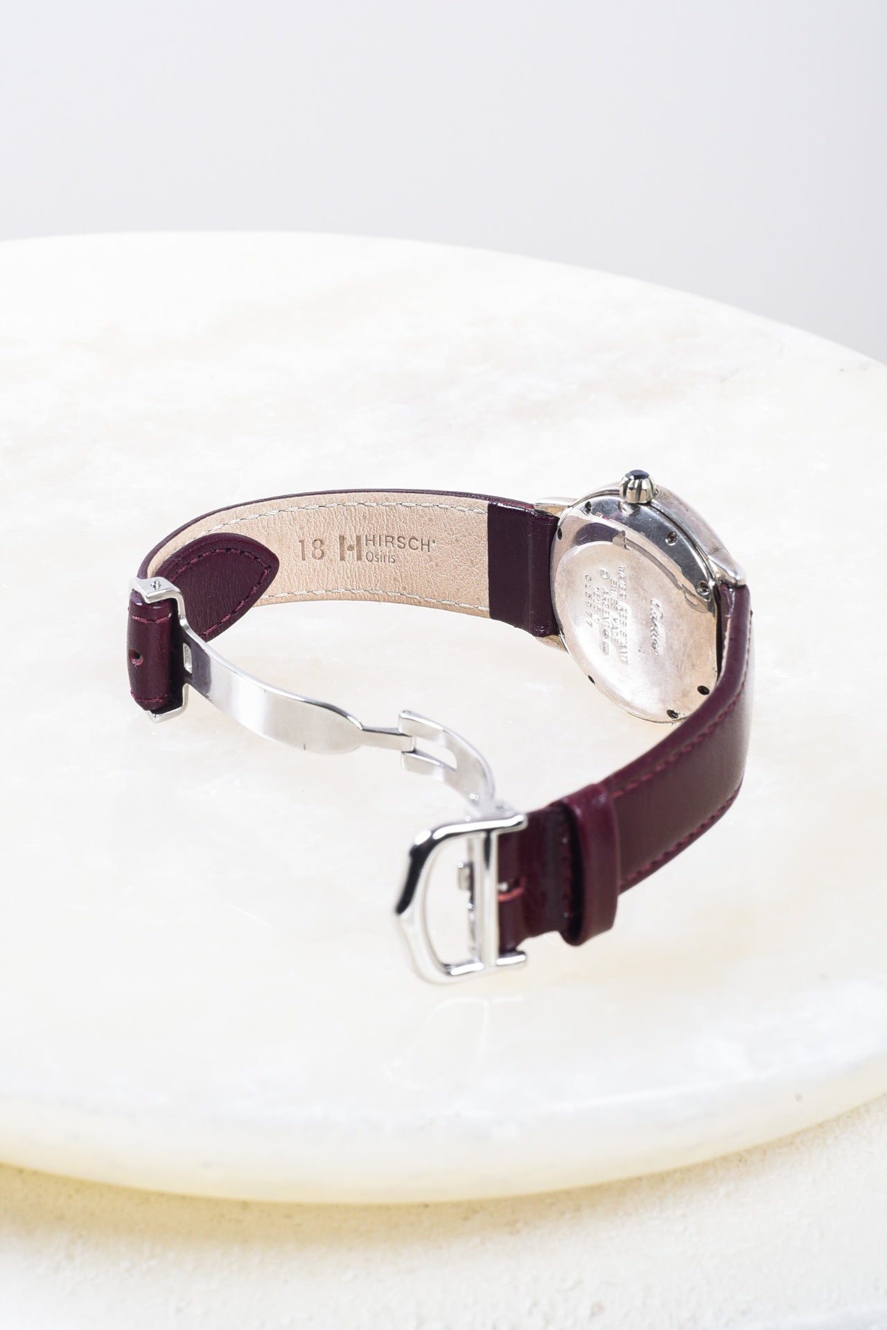 Vintage Burgundy Must de Cartier Ronde