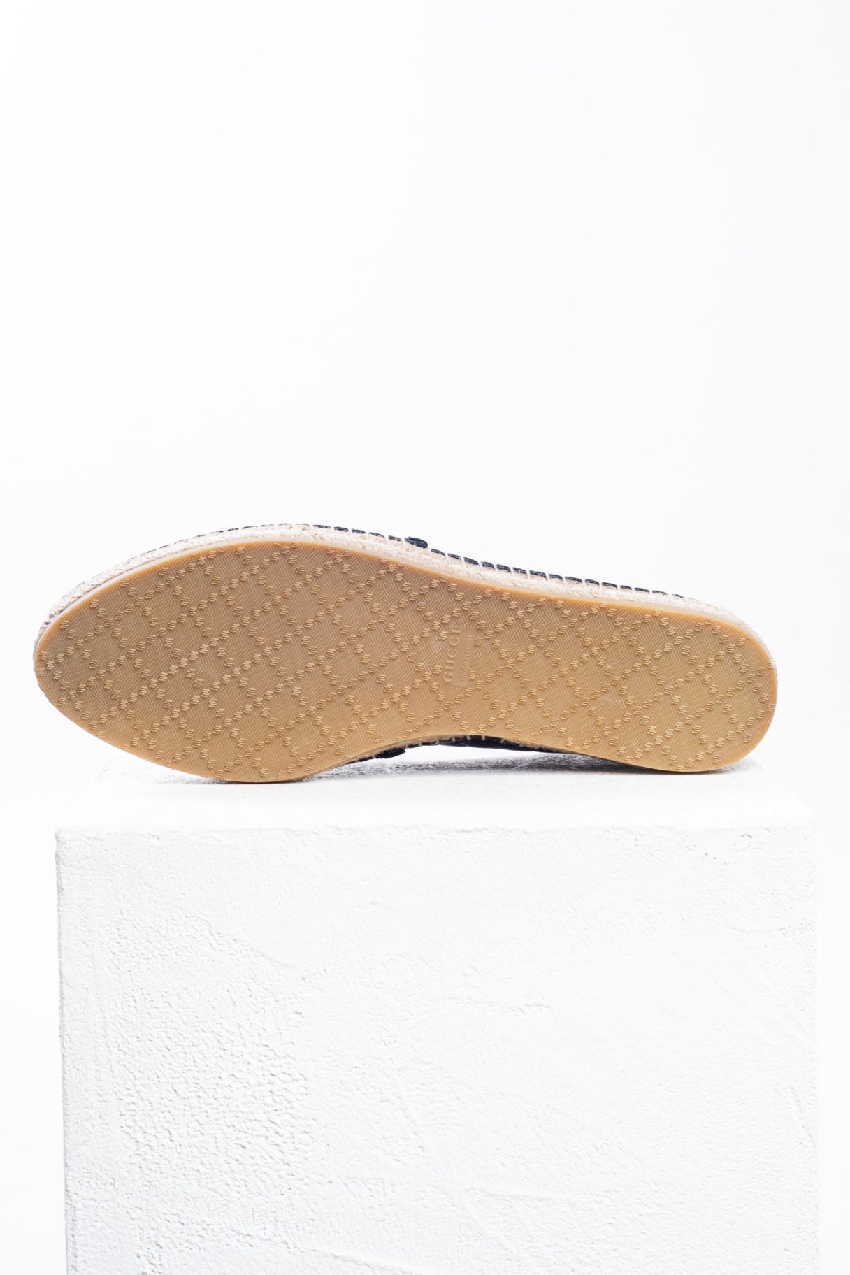 Black Microguccissima Leather Espadrilles