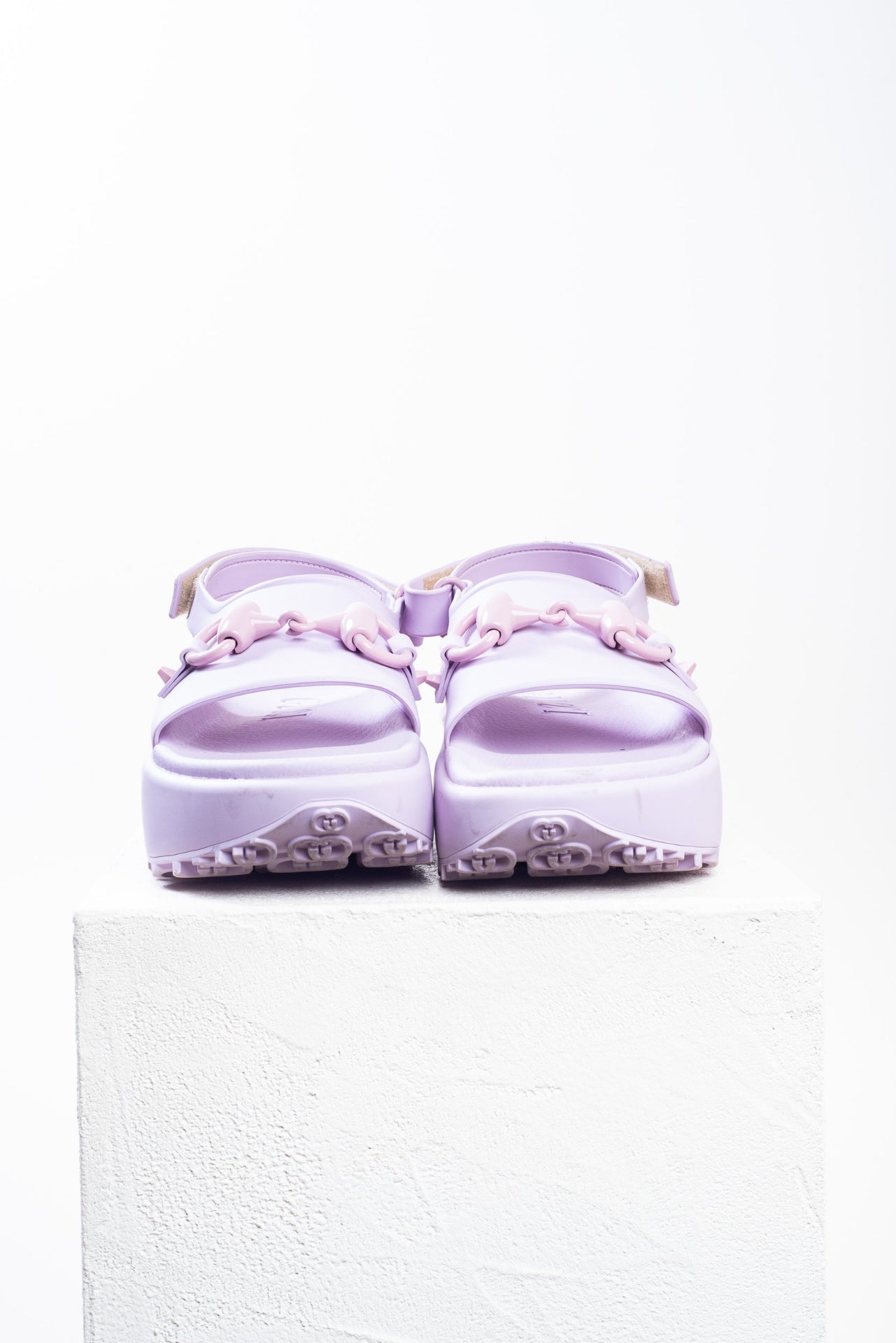 Lilac Horsebit Platform Sandals