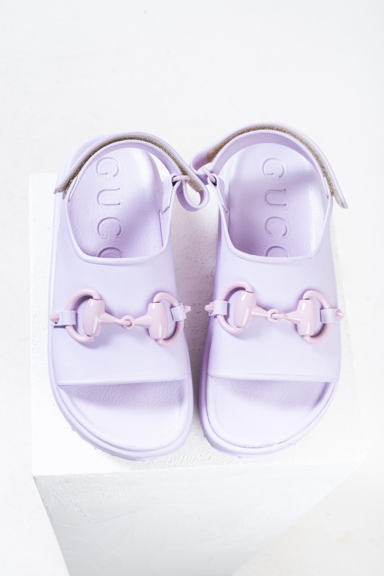 Lilac Horsebit Platform Sandals