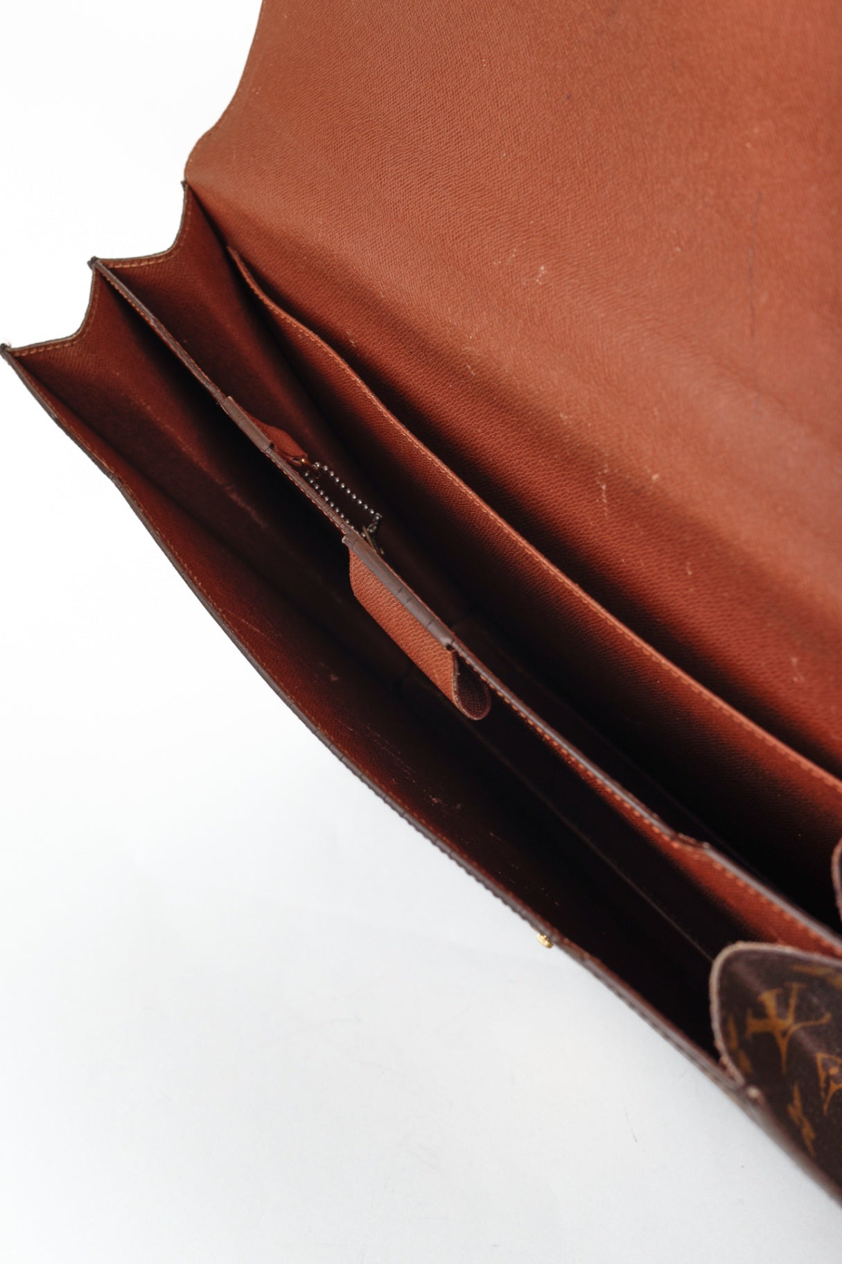 Vintage Brown Monogram Canvas Briefcase