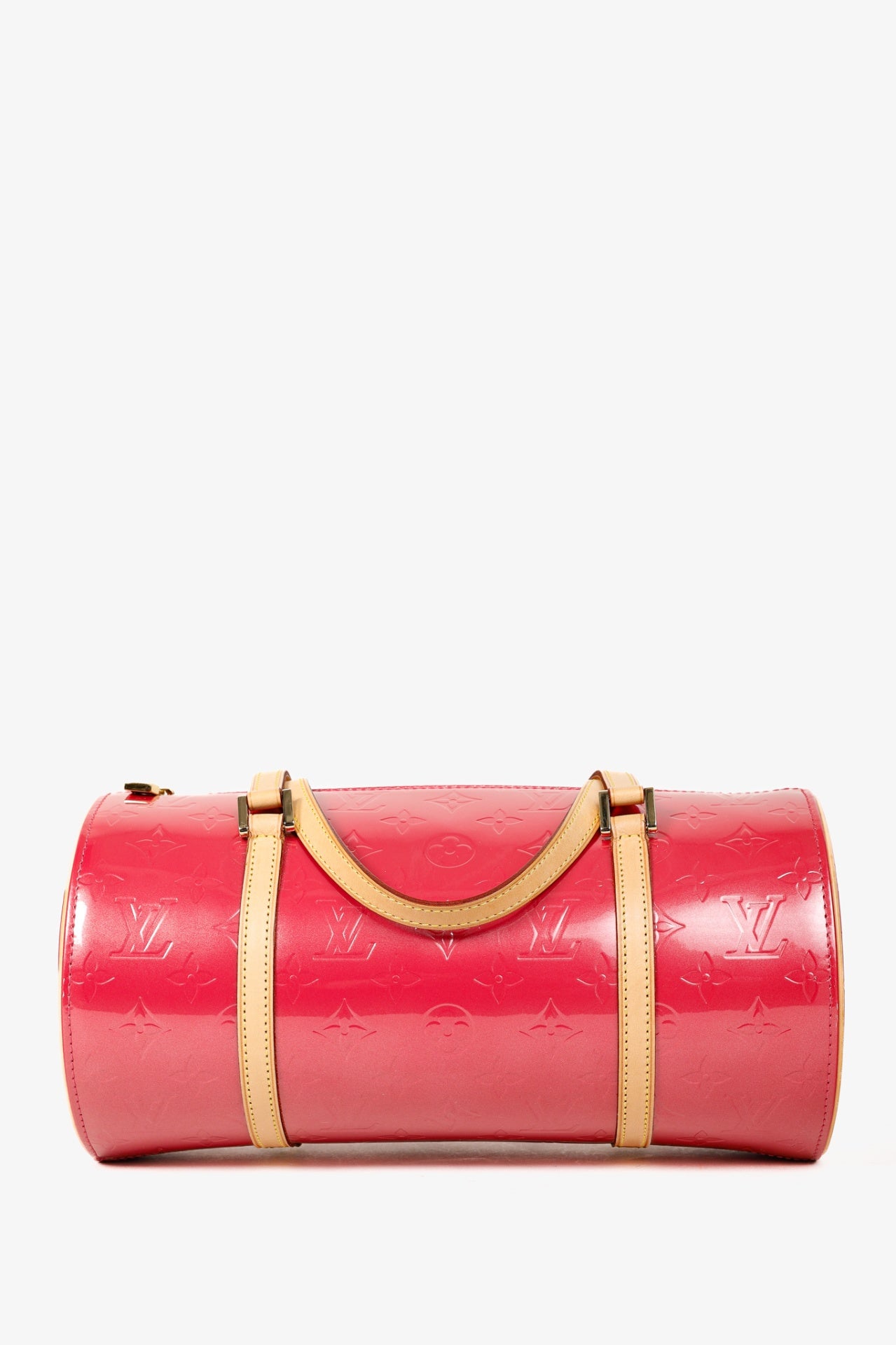 Bedford Framboise Monogram Vernis Leather Barrel Bag