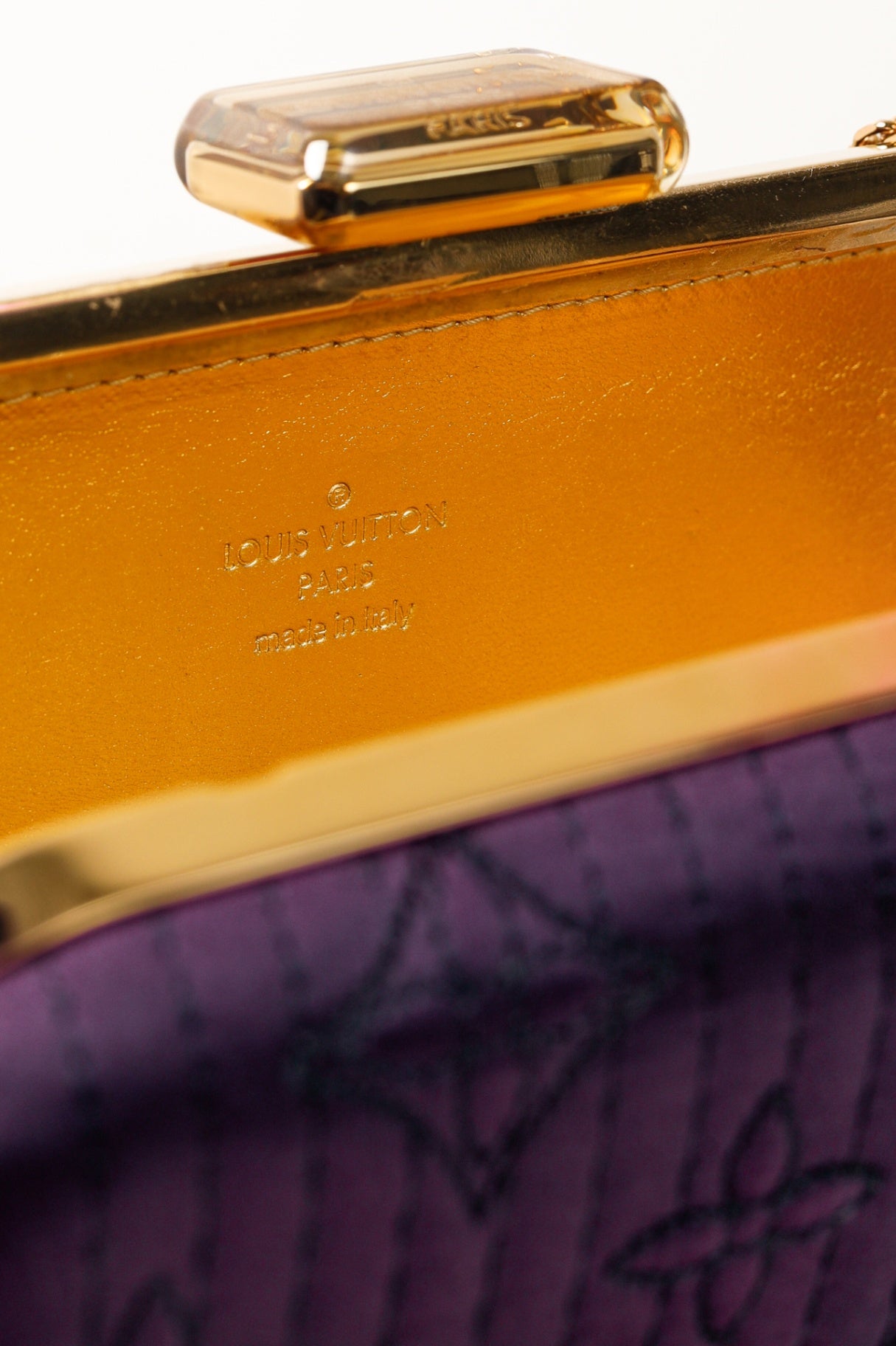 Minaudière Plum Monogram Motard Clutch