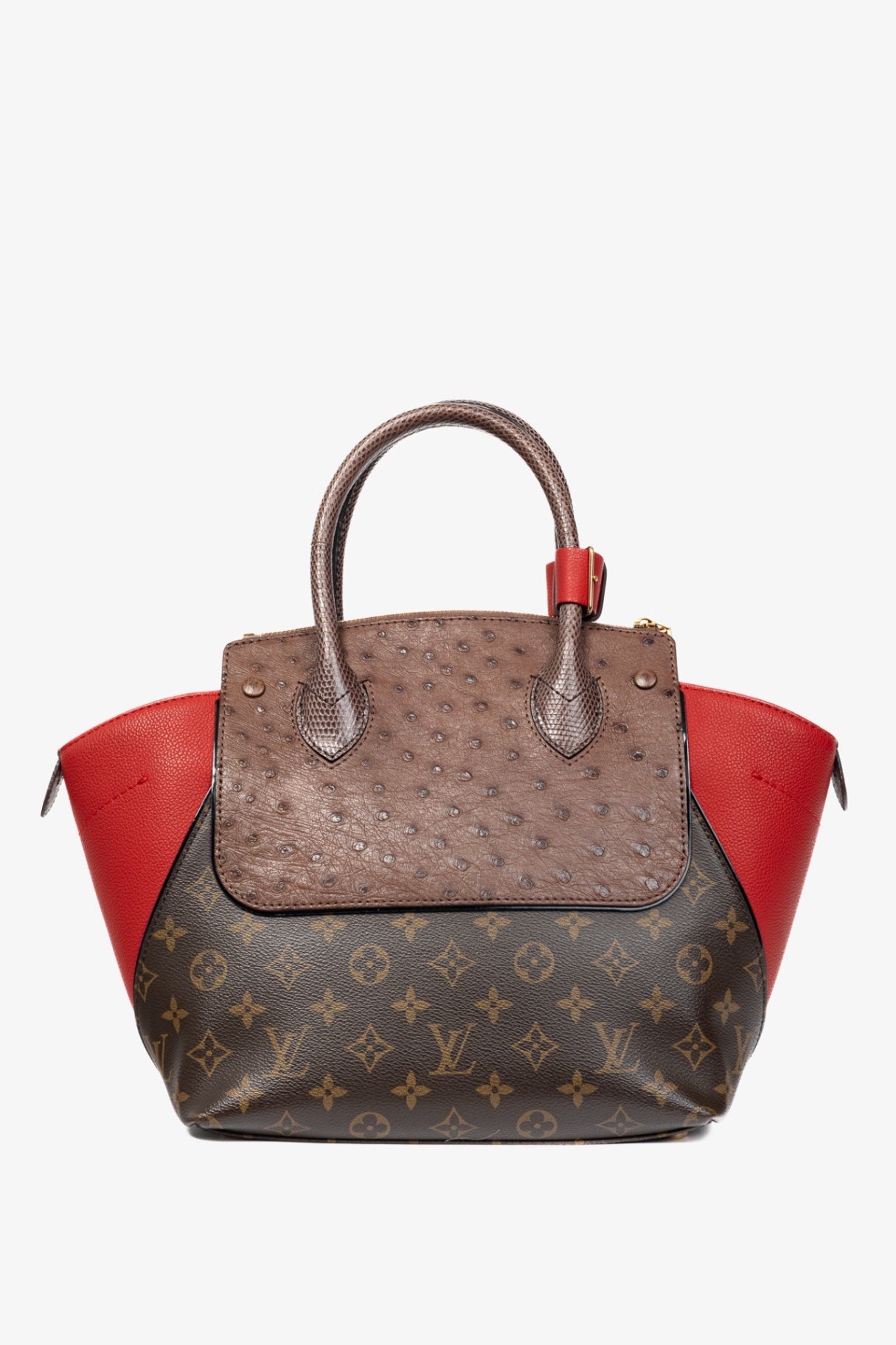 Majestueux PM Rouge Monogram Exotique Tote