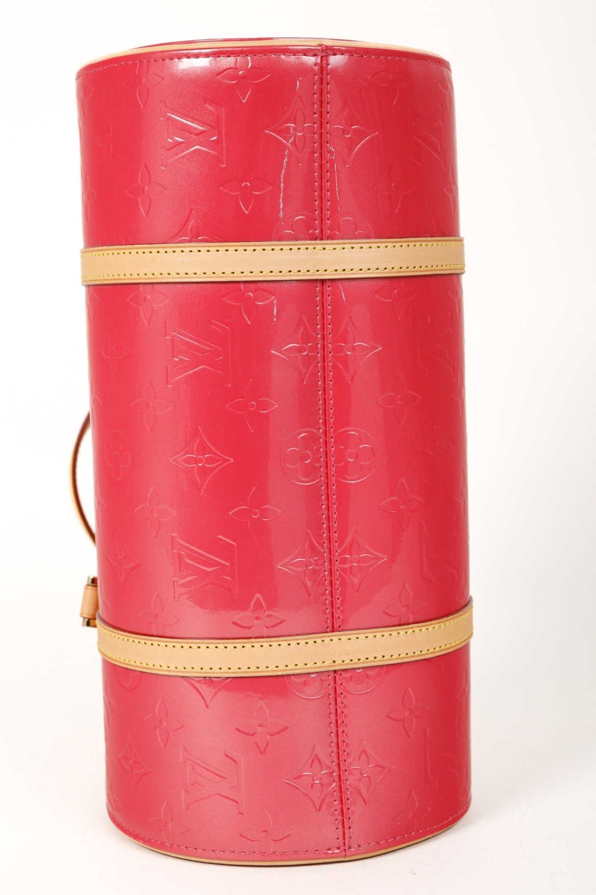 Bedford Framboise Monogram Vernis Leather Barrel Bag