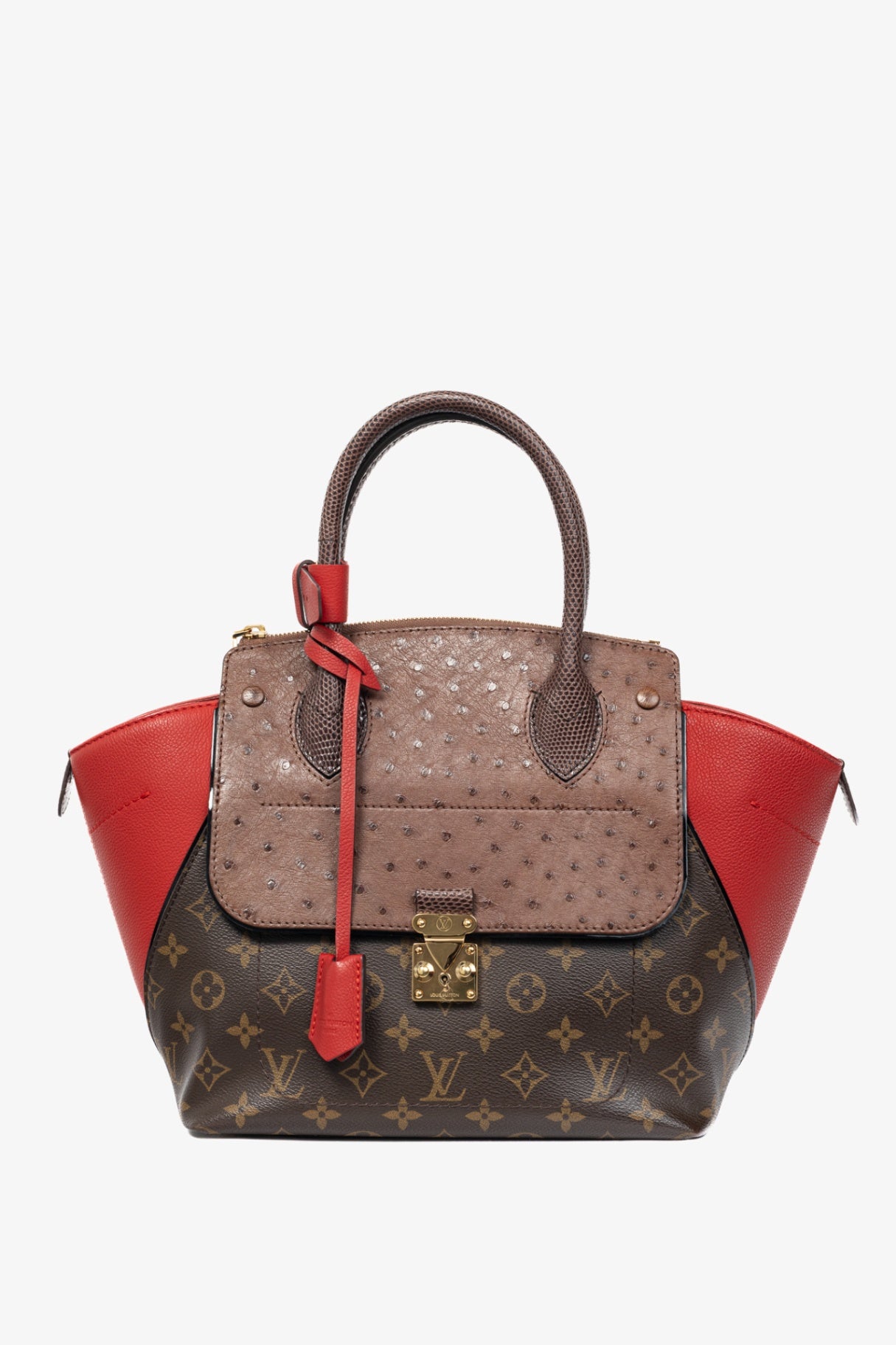 Majestueux PM Rouge Monogram Exotique Tote