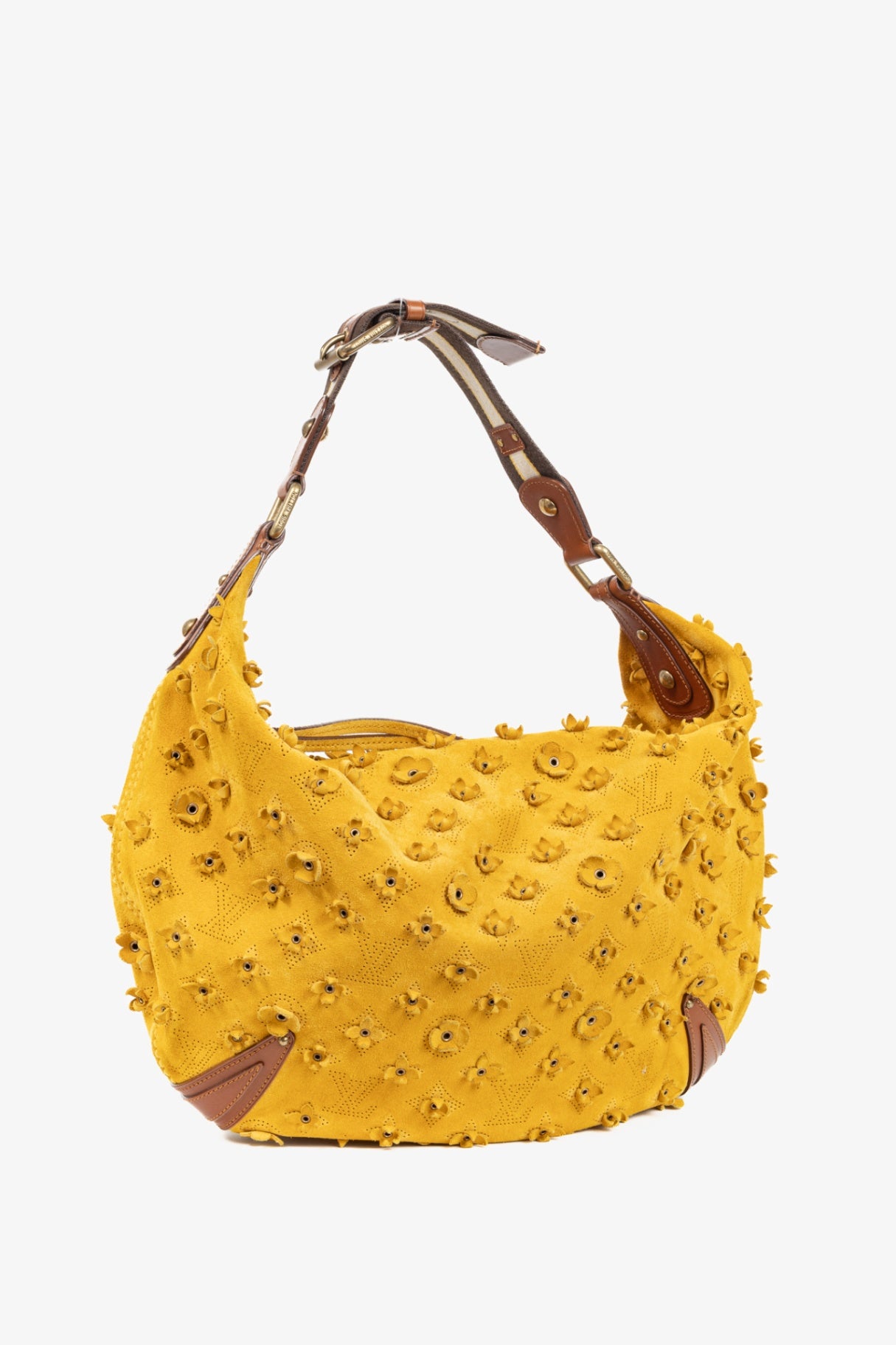 Onatah Fleurs GM Mais Suede Hobo Bag