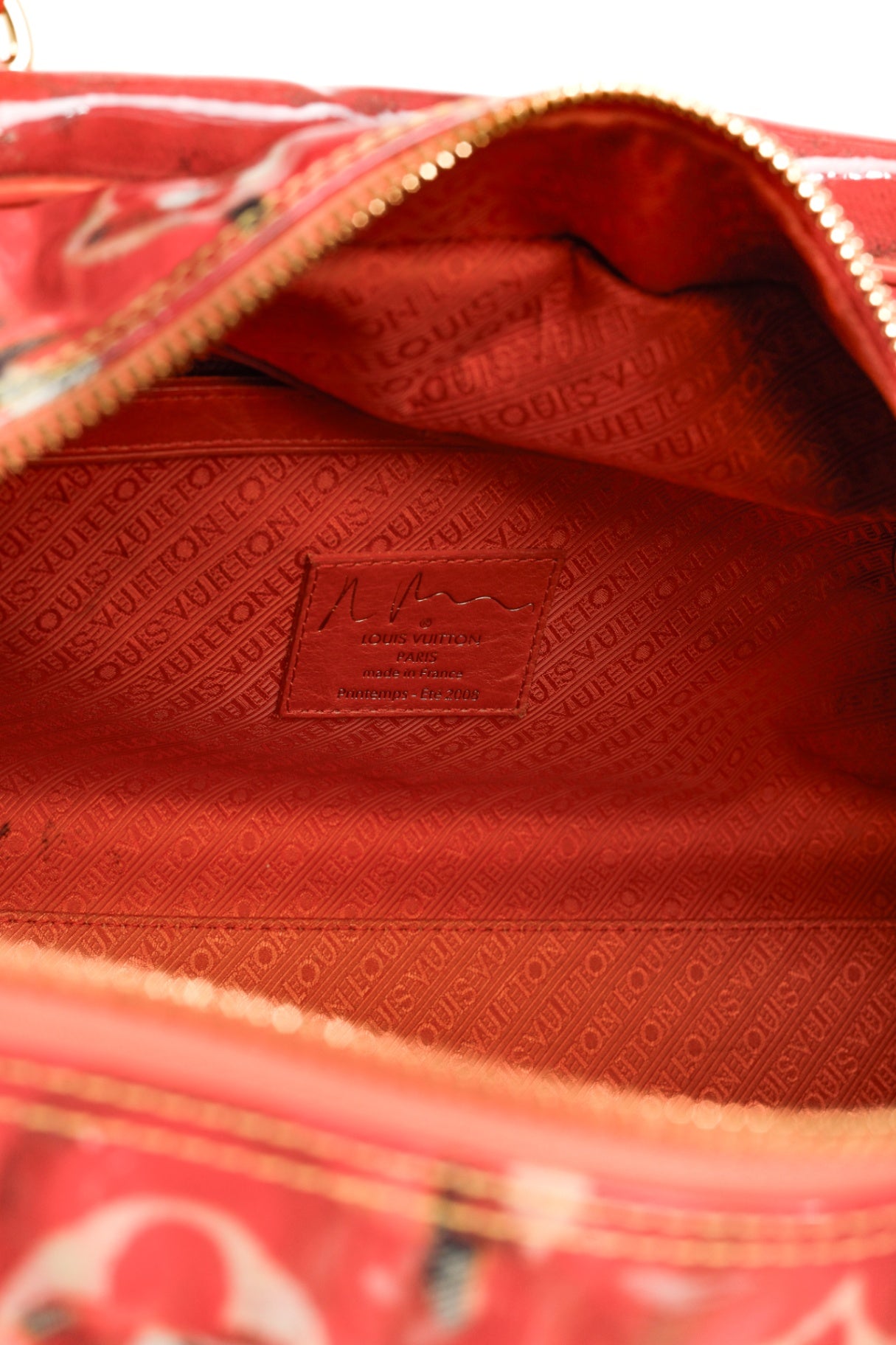 Louis Vuitton x Richard Prince SS/08 Runway Weekender PM Pink Monogram Pulp Bag