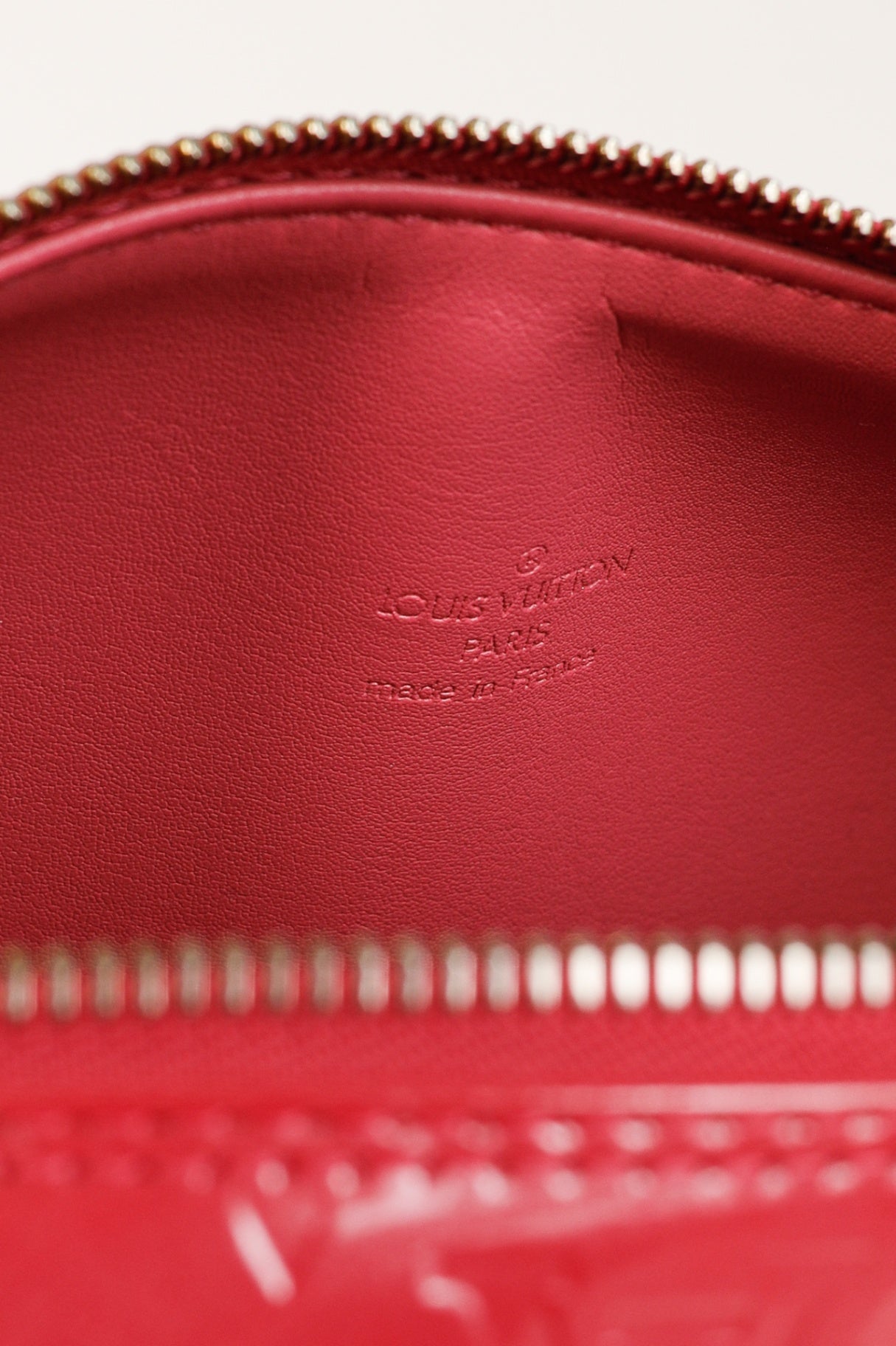 Bedford Framboise Monogram Vernis Leather Barrel Bag