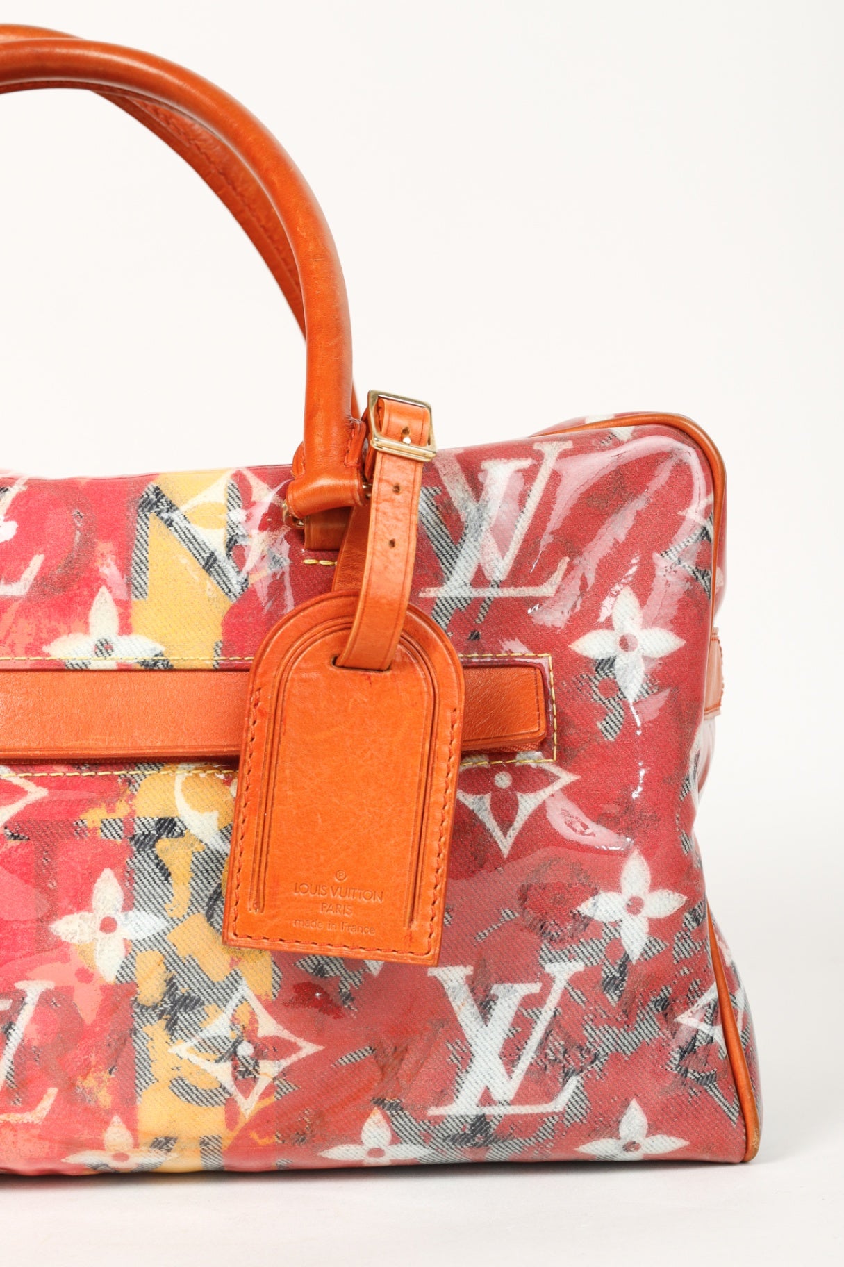 Louis Vuitton x Richard Prince SS/08 Runway Weekender PM Pink Monogram Pulp Bag