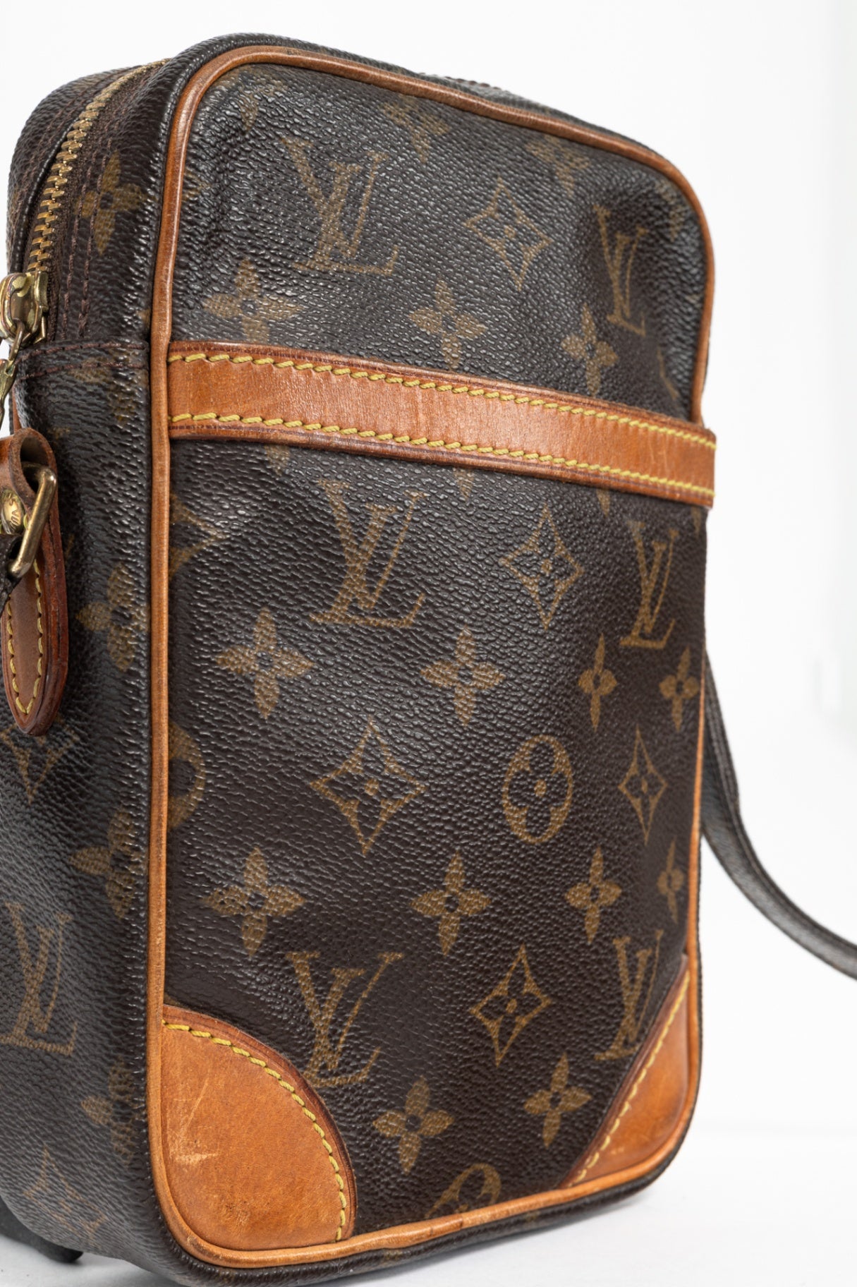 Danube Monogram Canvas & Leather-Trim Crossbody