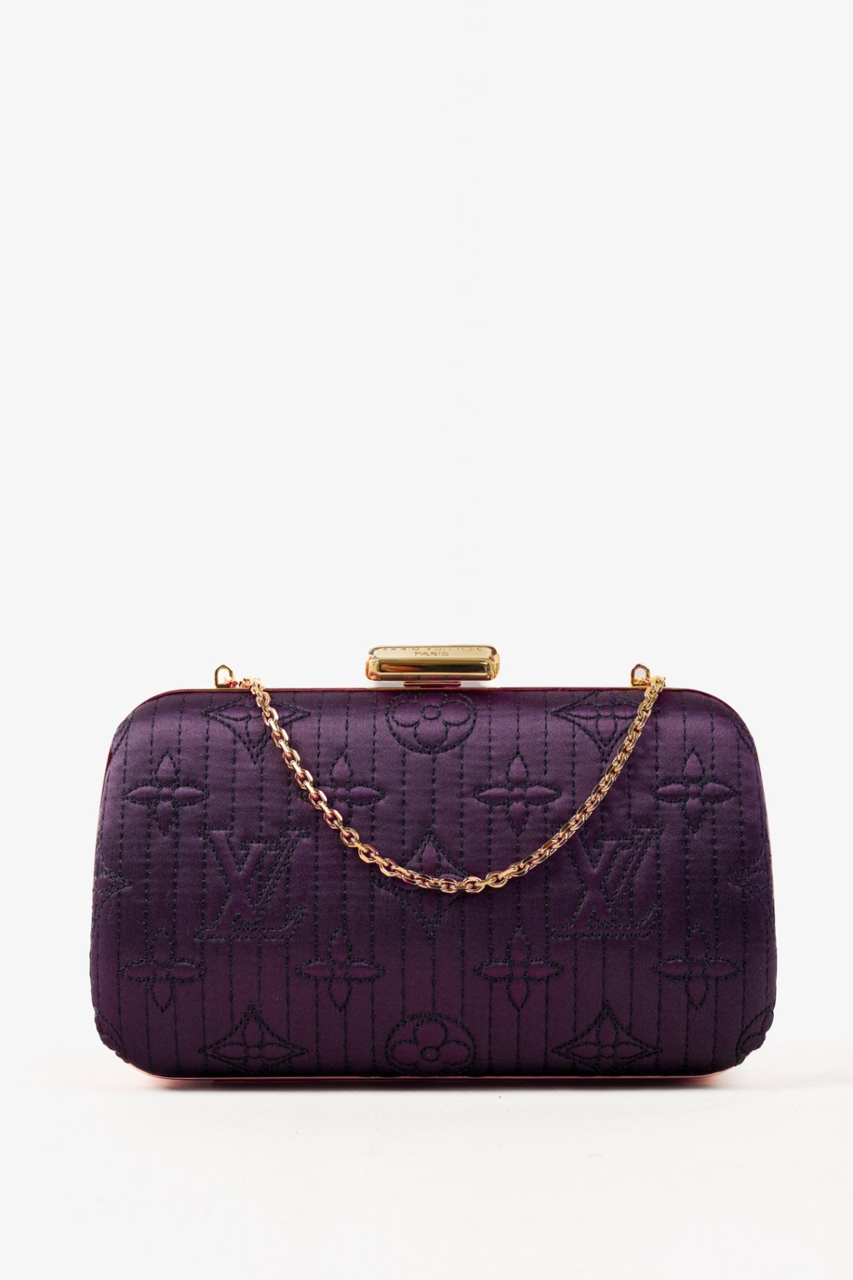 Minaudière Plum Monogram Motard Clutch