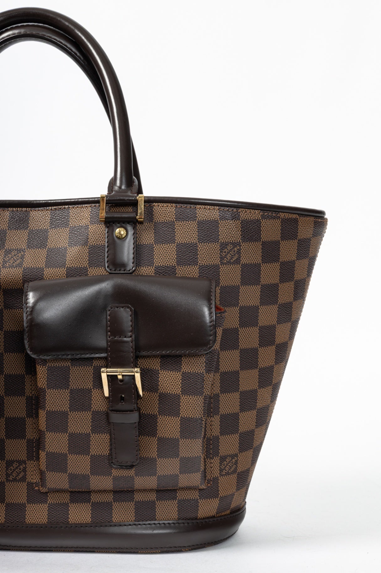 Manosque GM Damier Ebene Canvas Tote